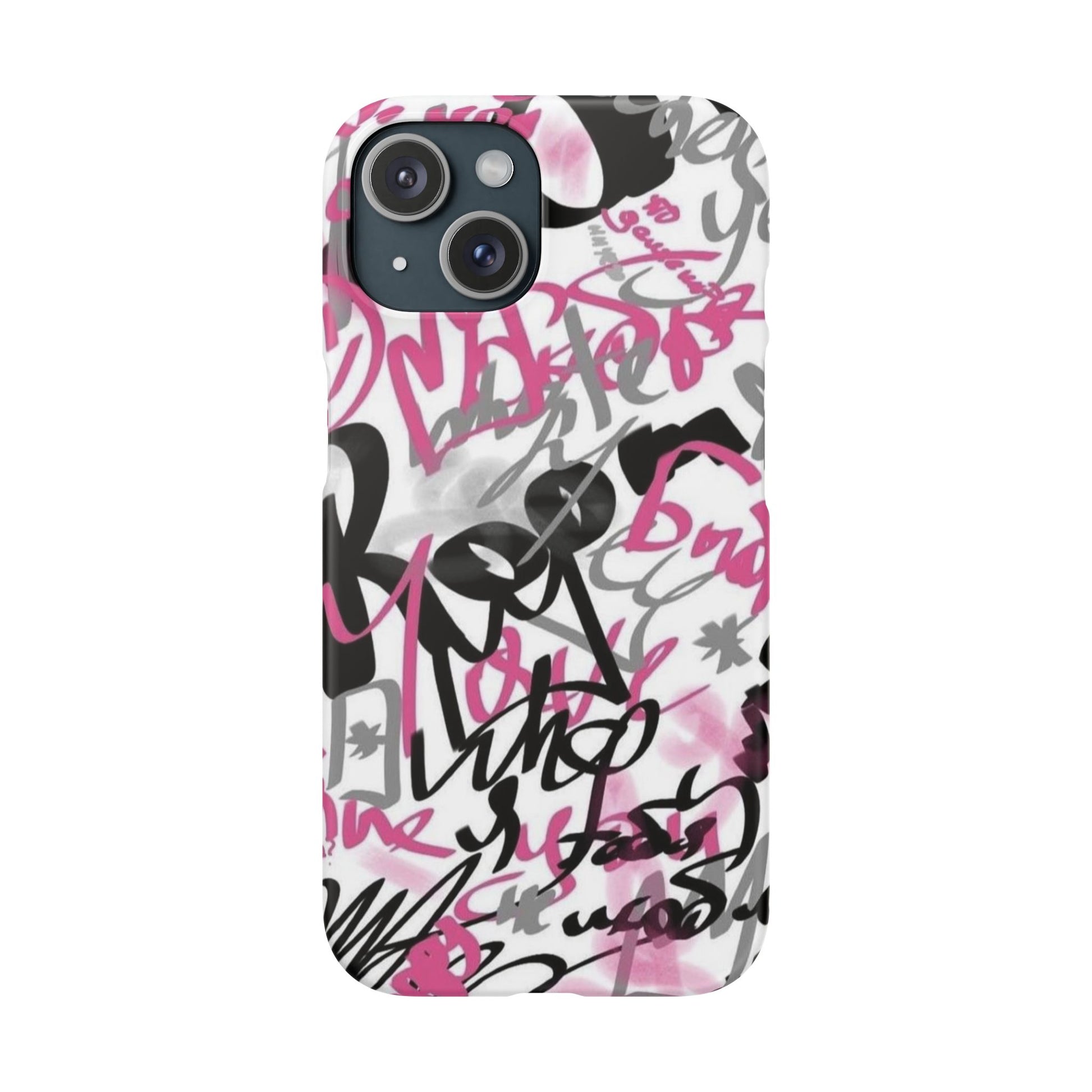 Trendy Graffiti Snap Cases for iPhone - Stylish Protection with Vibrant Art