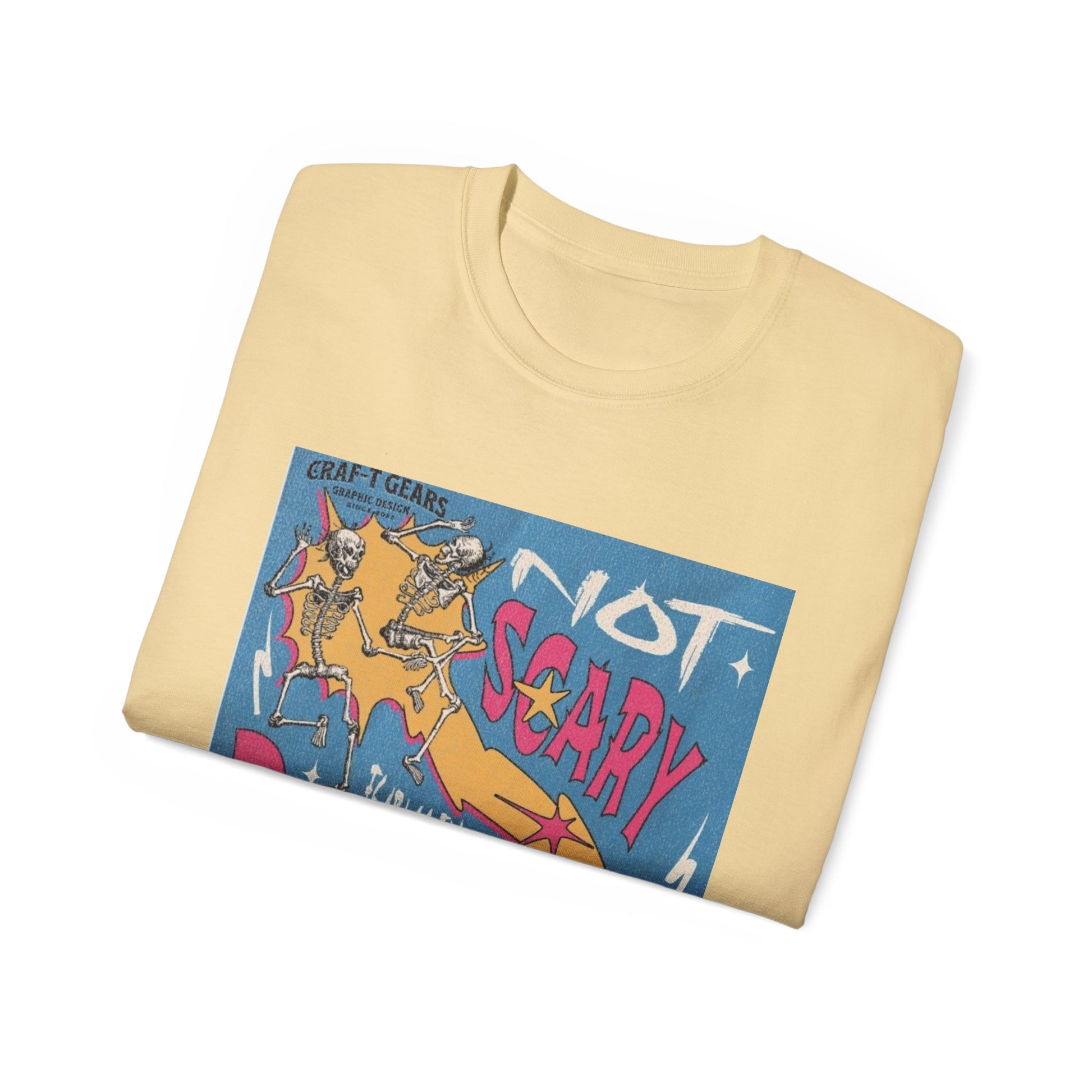 Not Scary Bones Unisex Ultra Cotton Tee - Fun Graphic T-Shirt for Halloween and Everyday Wear