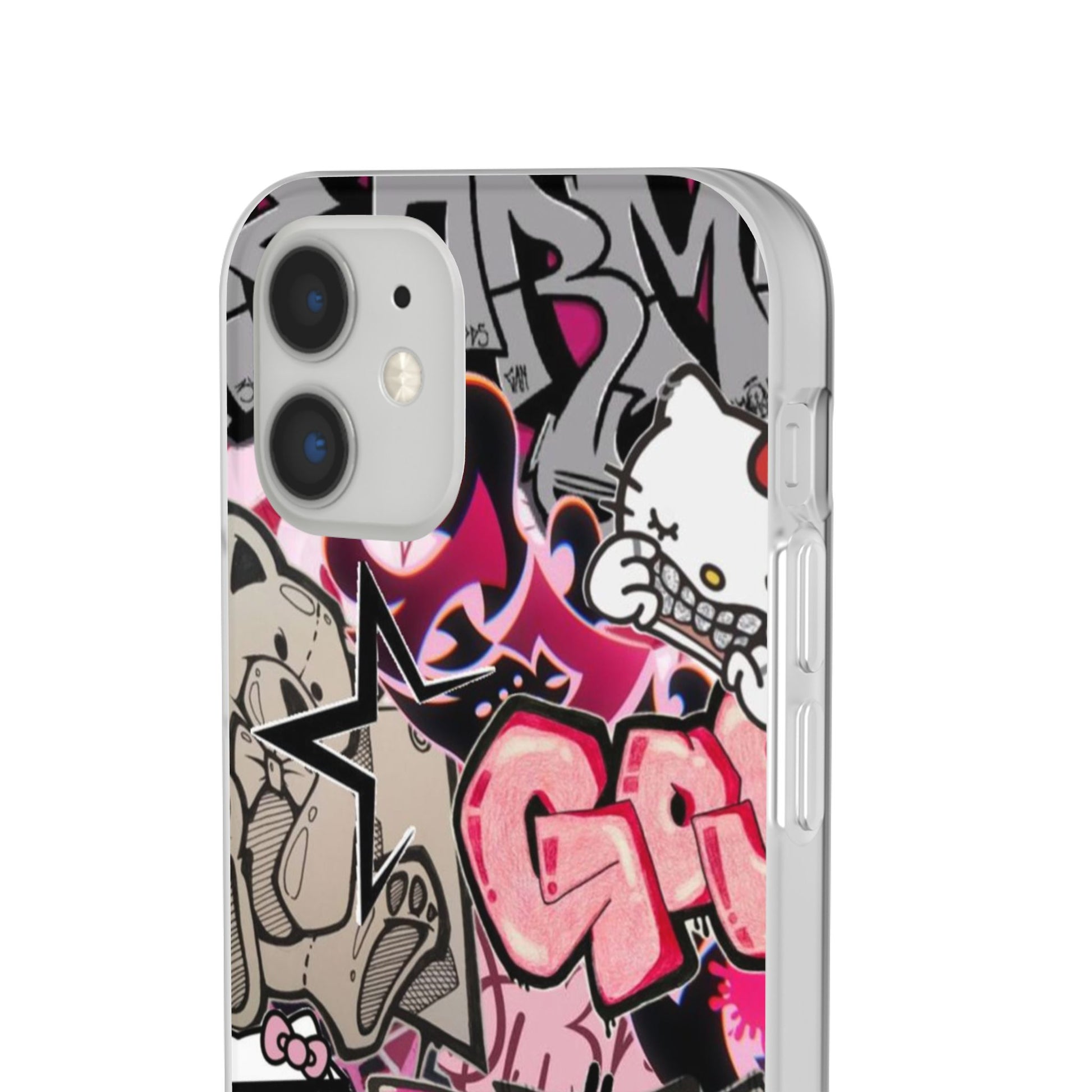Urban Graffiti Flexi Cases - Colorful Street Art Phone Cover for Trendsetters