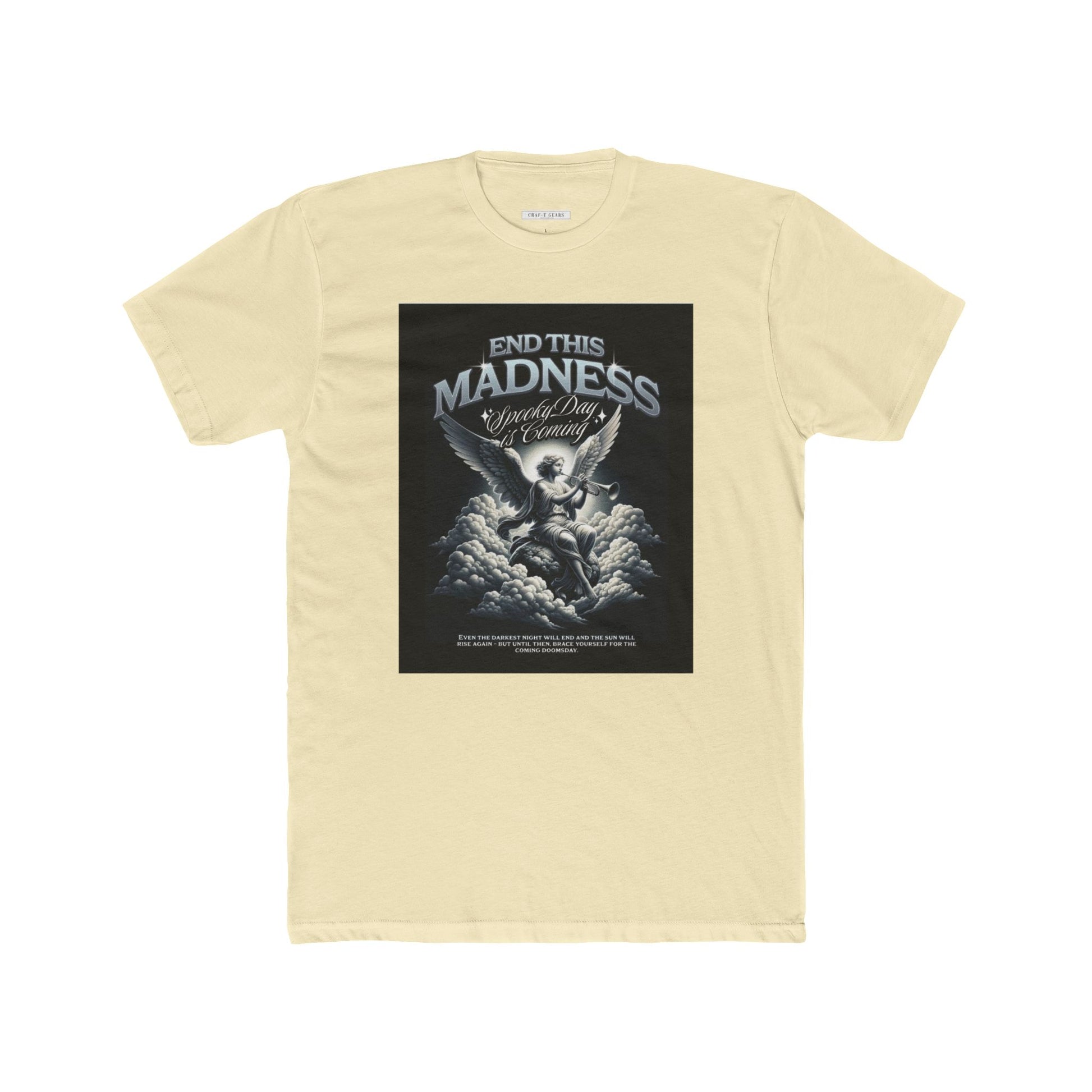 End This Madness Male Cotton Crew Tee - Graphic T-Shirt for Casual Wear