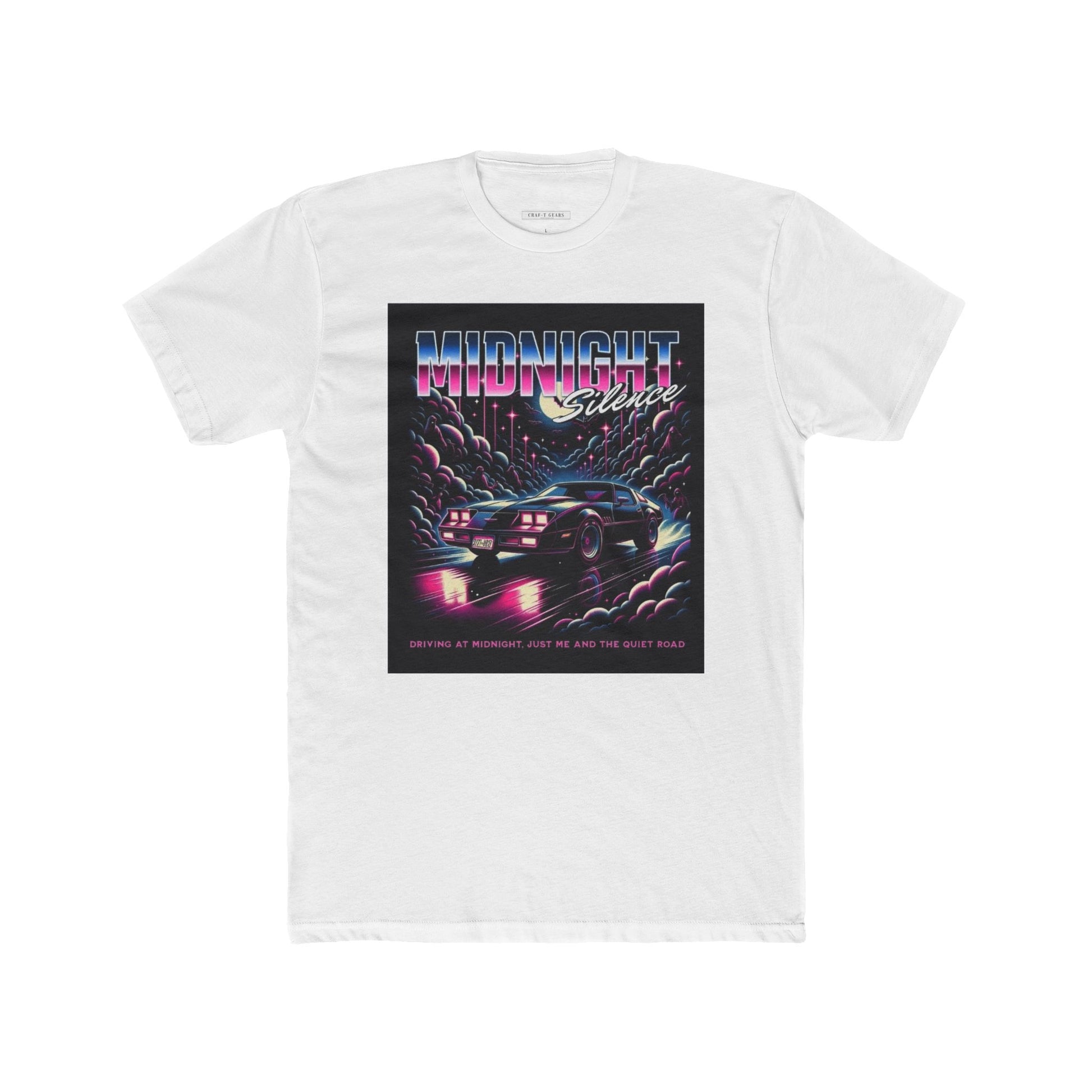 Retro Midnight Cruise Women Cotton Crew Tee