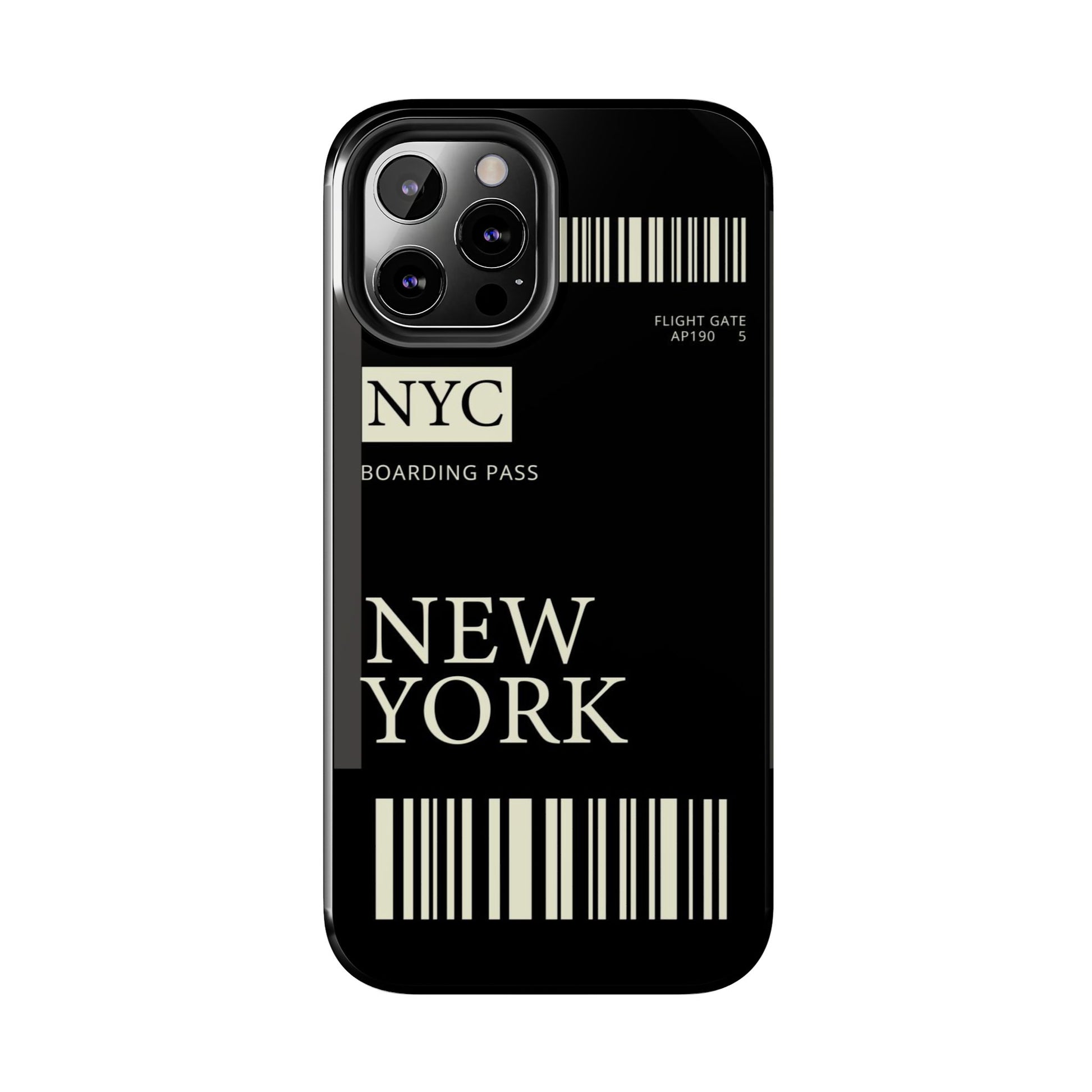 NYC Boarding Pass Phone Case – Tough Protective Cover for Travelers