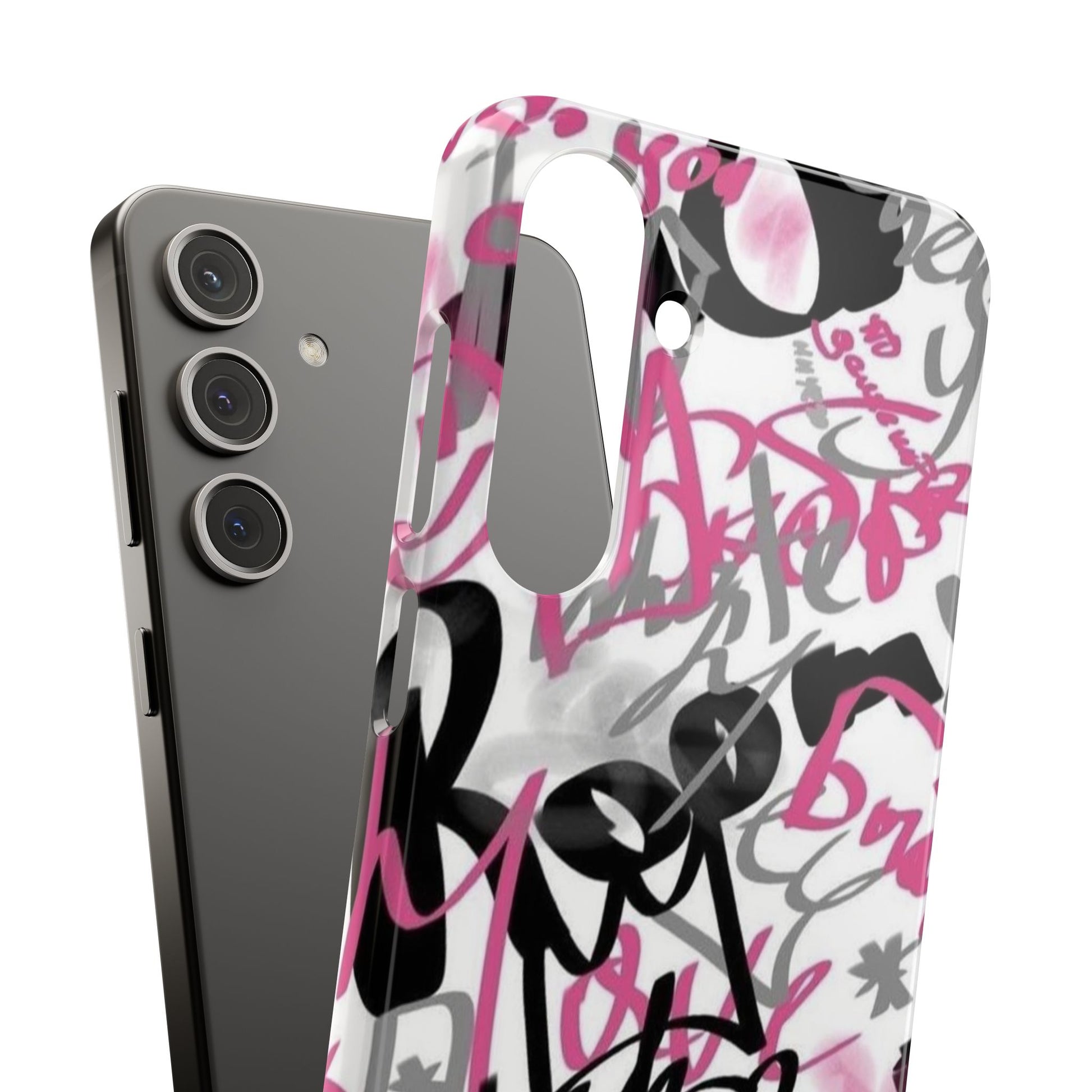 Trendy Graffiti Snap Cases for iPhone - Stylish Protection with Vibrant Art