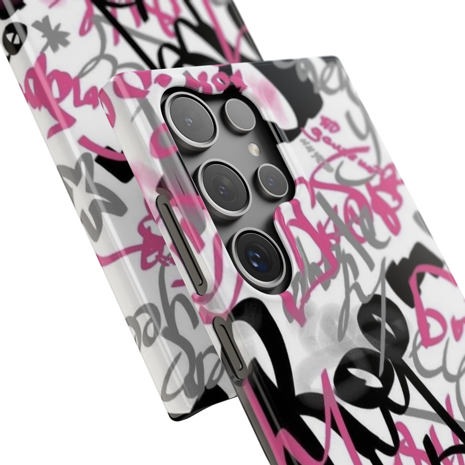Trendy Graffiti Snap Cases for iPhone - Stylish Protection with Vibrant Art