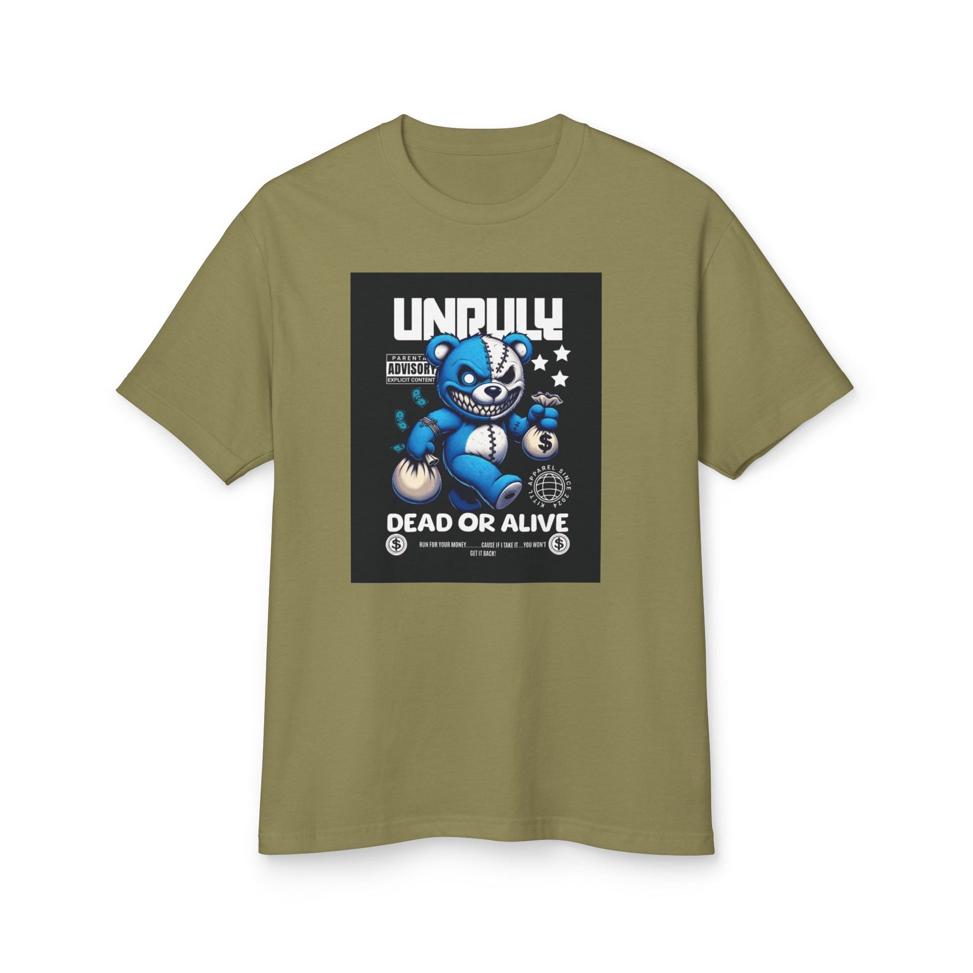 Male Graphic Tee - 'Unruly Dead or Alive' Design