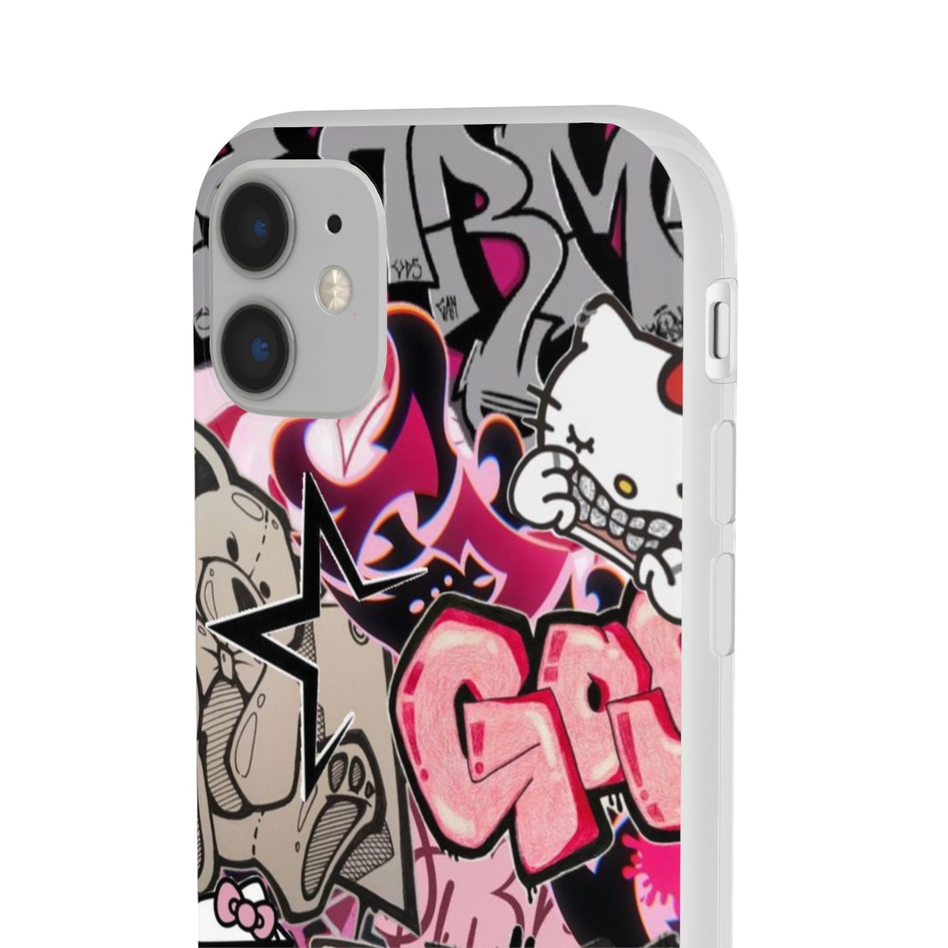 Urban Graffiti Flexi Cases - Colorful Street Art Phone Cover for Trendsetters