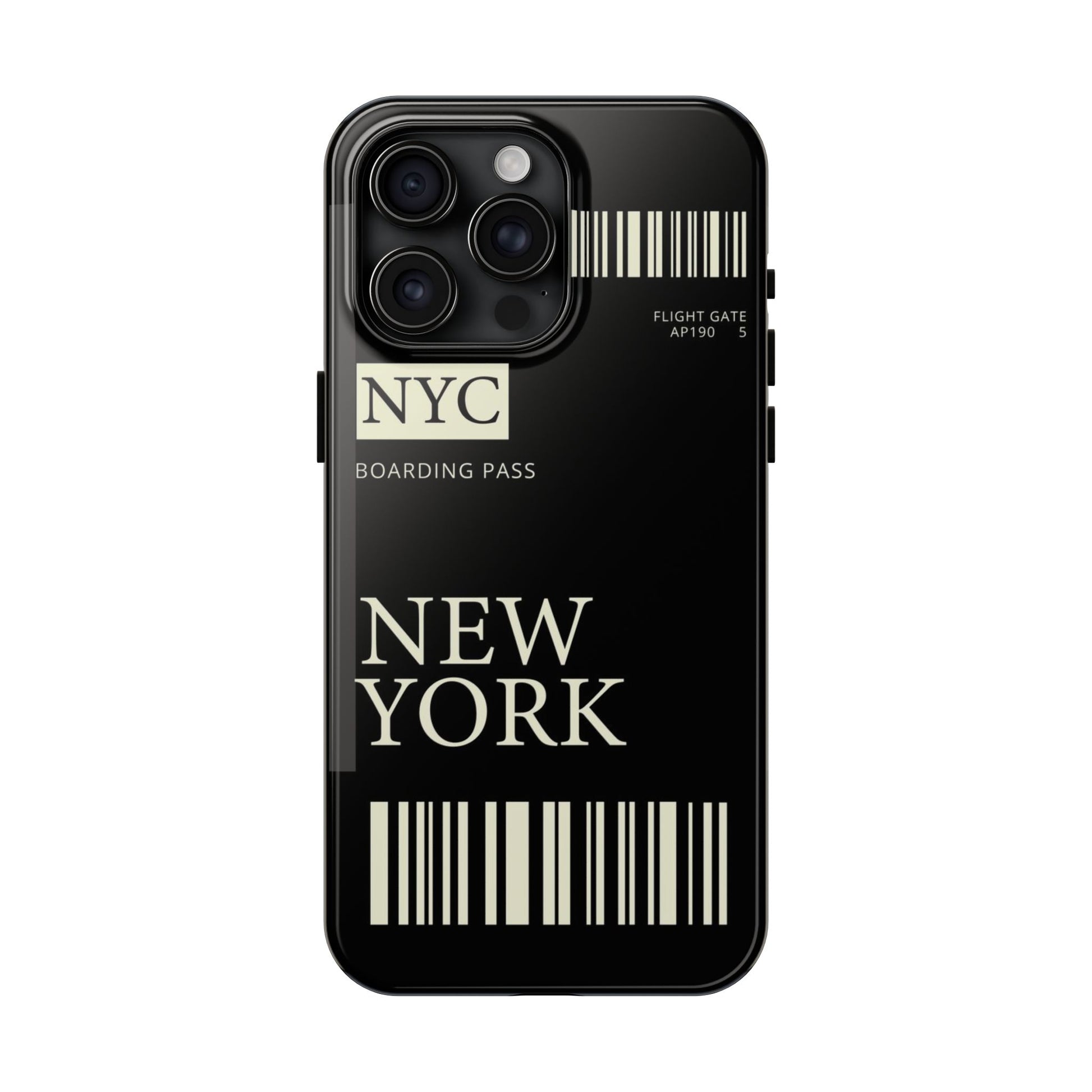 NYC Boarding Pass Phone Case – Tough Protective Cover for Travelers