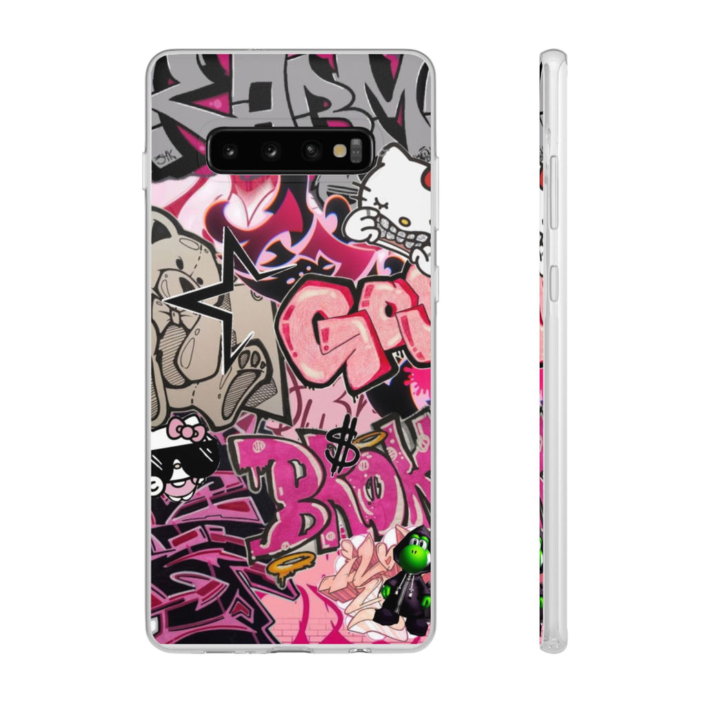Urban Graffiti Flexi Cases - Colorful Street Art Phone Cover for Trendsetters
