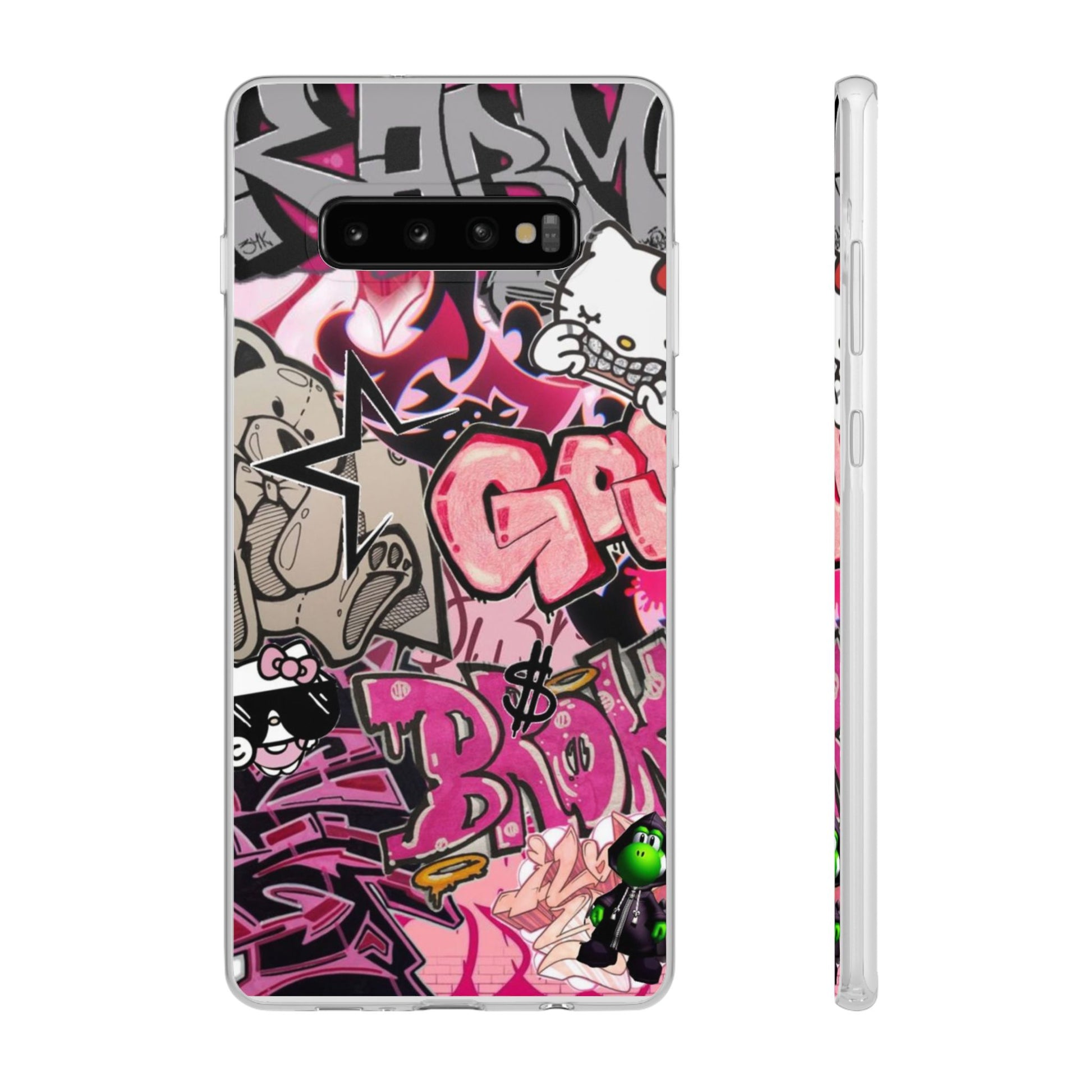 Urban Graffiti Flexi Cases - Colorful Street Art Phone Cover for Trendsetters
