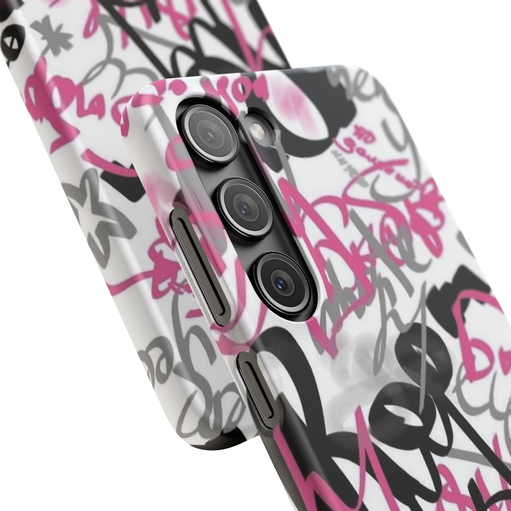 Trendy Graffiti Snap Cases for iPhone - Stylish Protection with Vibrant Art