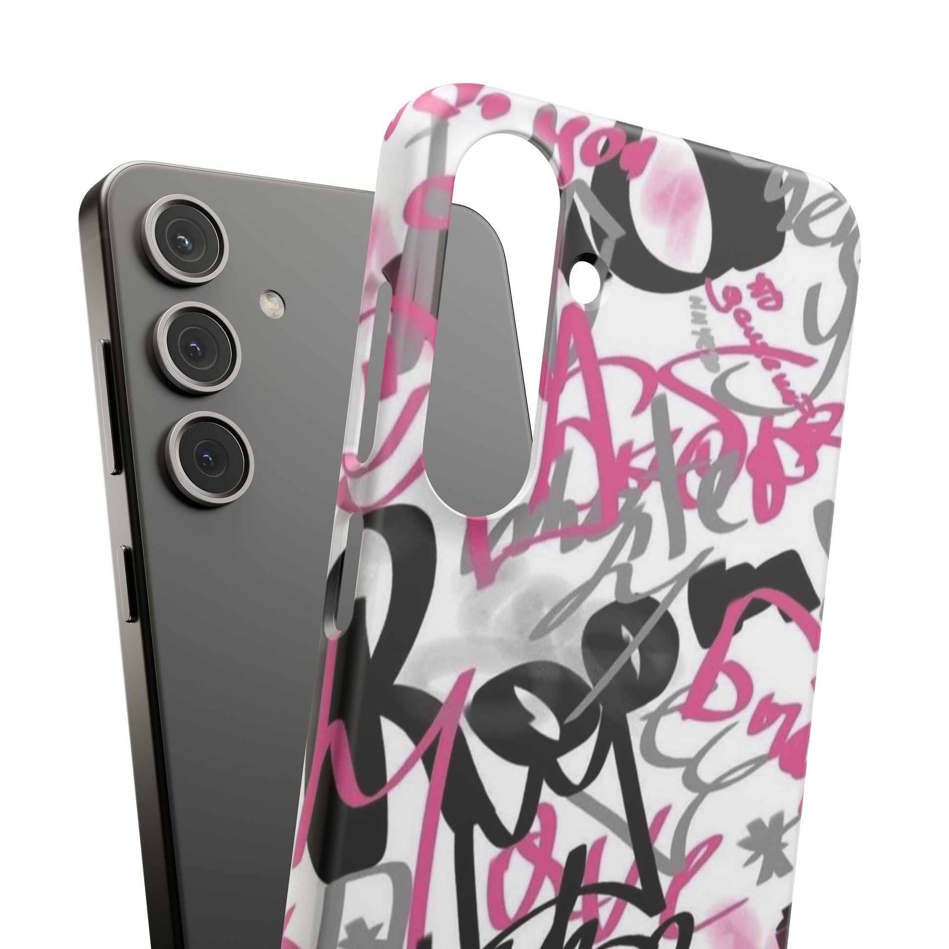 Trendy Graffiti Snap Cases for iPhone - Stylish Protection with Vibrant Art
