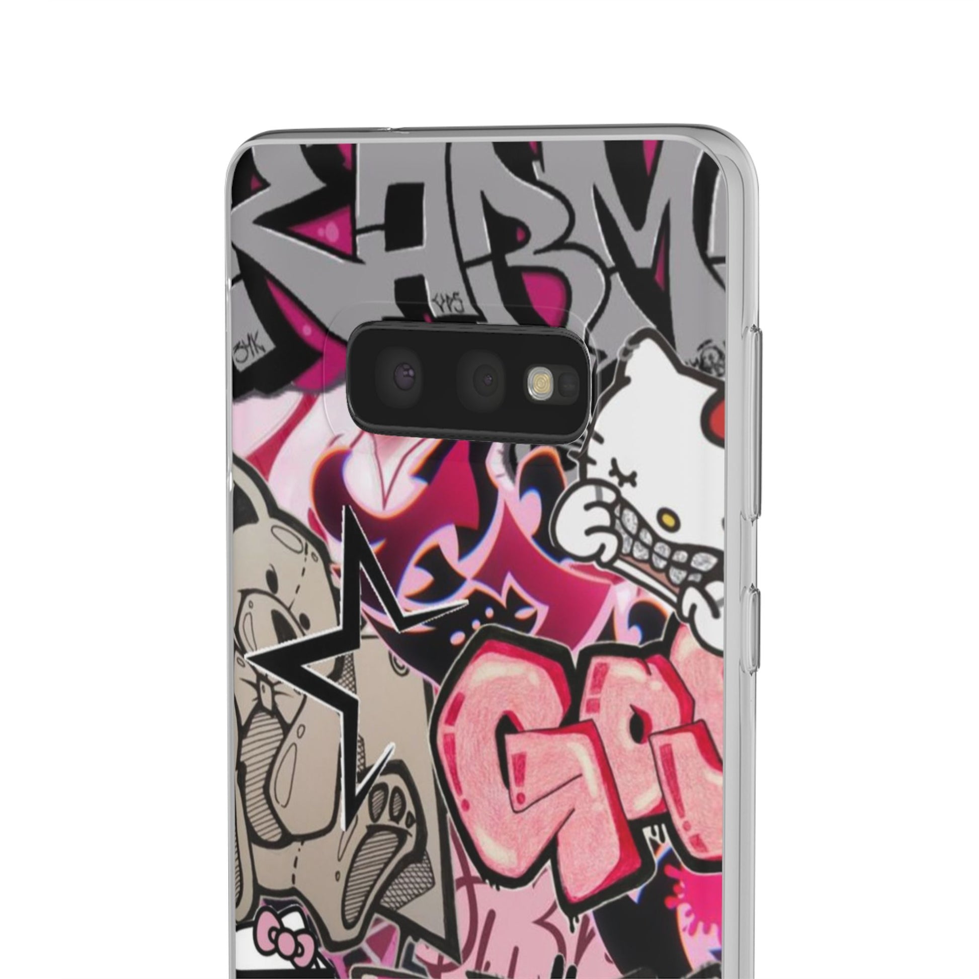 Urban Graffiti Flexi Cases - Colorful Street Art Phone Cover for Trendsetters
