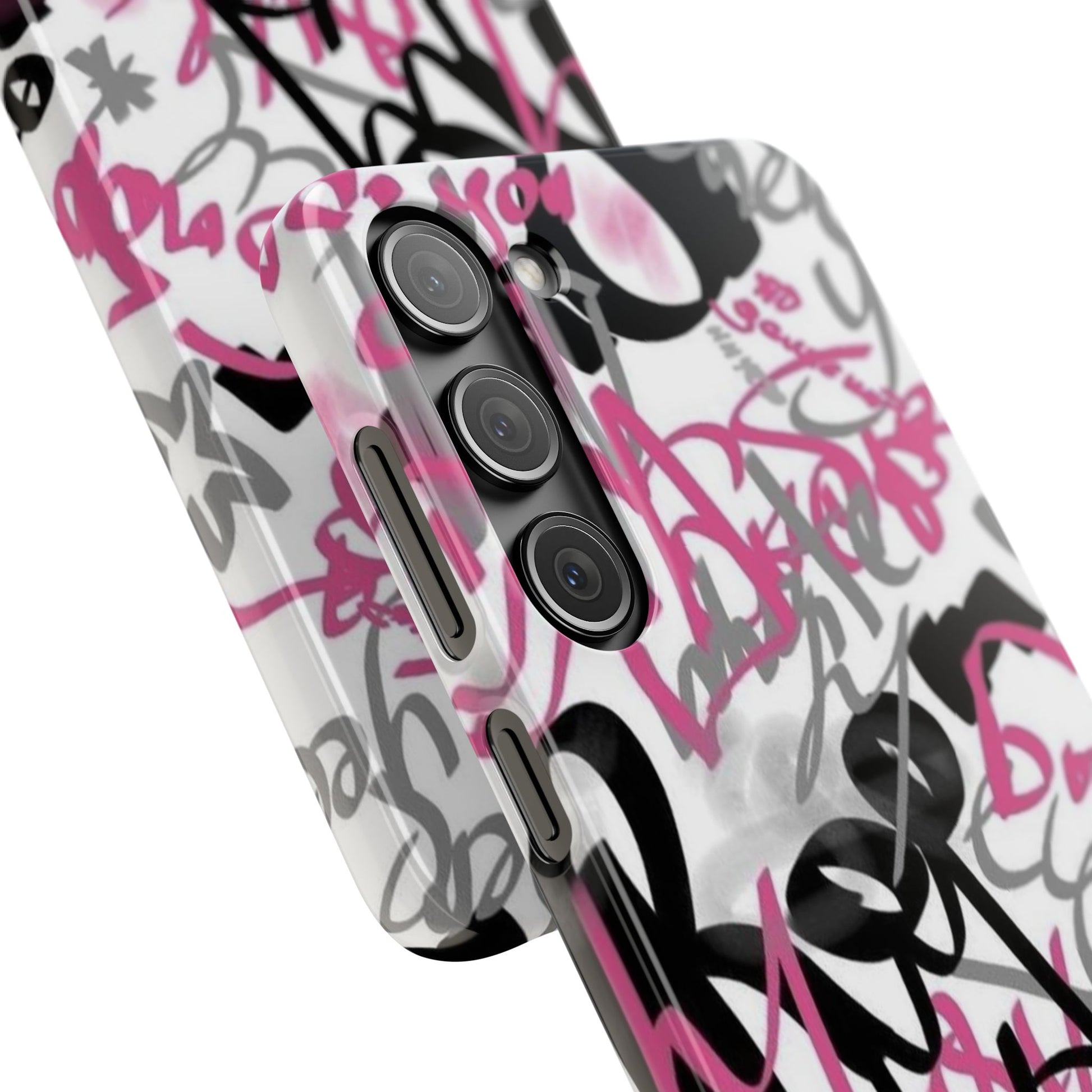 Trendy Graffiti Snap Cases for iPhone - Stylish Protection with Vibrant Art