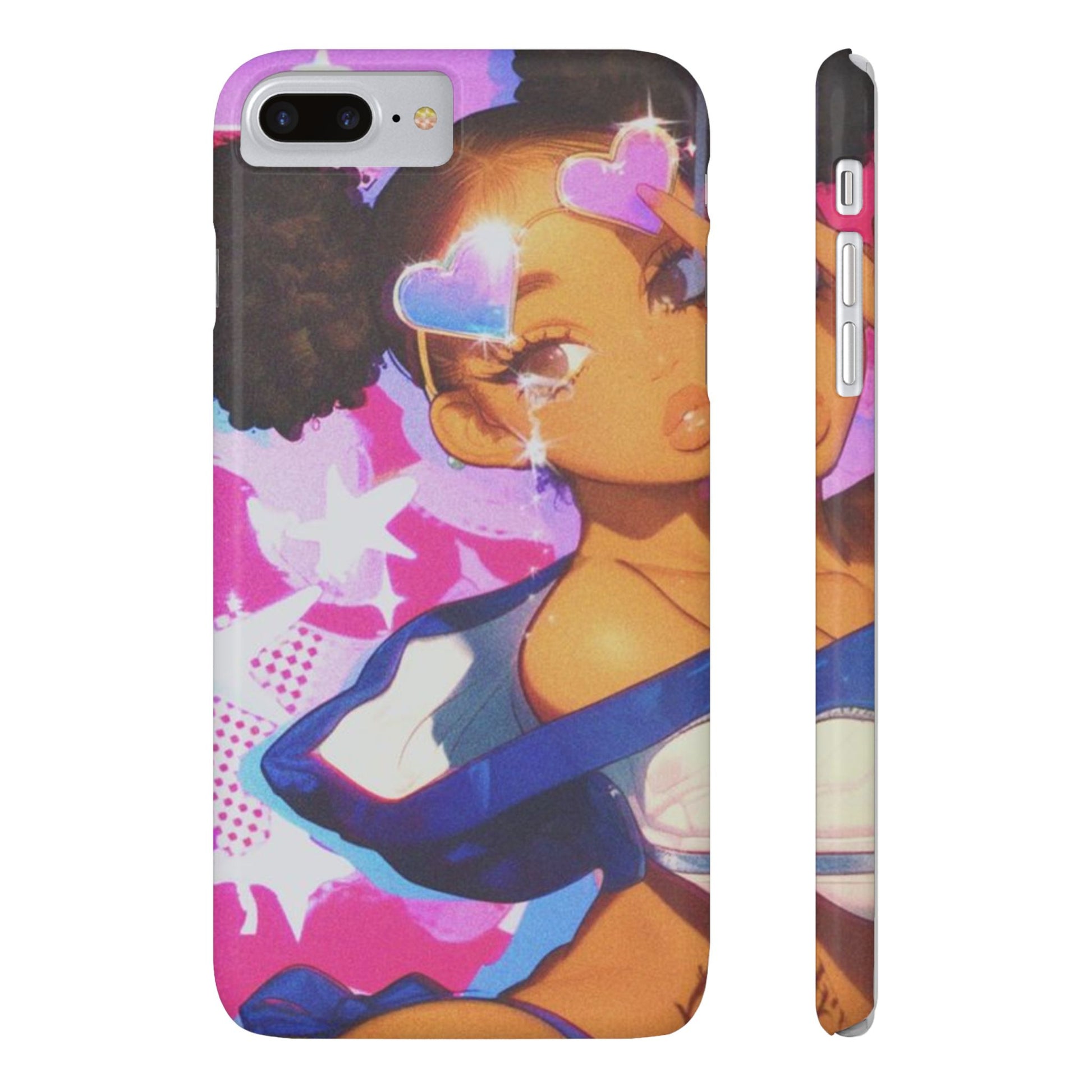 Colorful Anime Slim Phone Cases | Cute Phone Cover, Kawaii Aesthetic, Cartoon Girl, Gifts for Her, Trendy Accessory