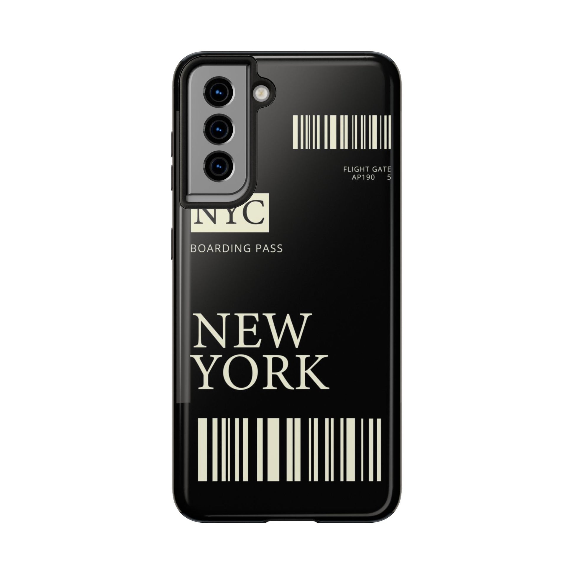 NYC Boarding Pass Phone Case – Tough Protective Cover for Travelers