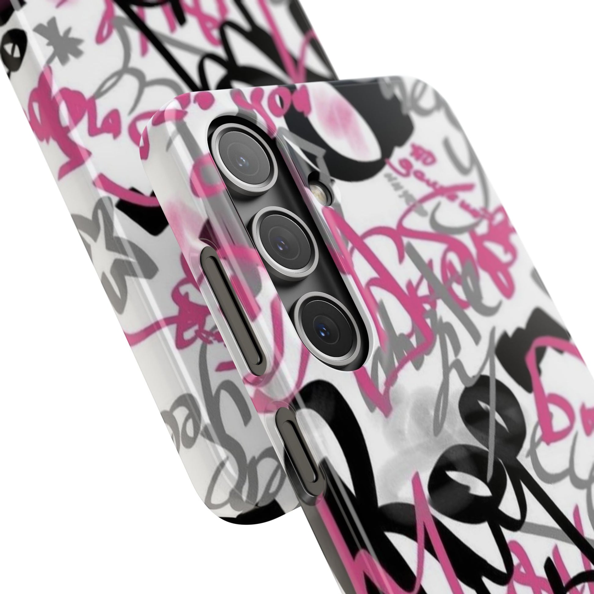 Trendy Graffiti Snap Cases for iPhone - Stylish Protection with Vibrant Art