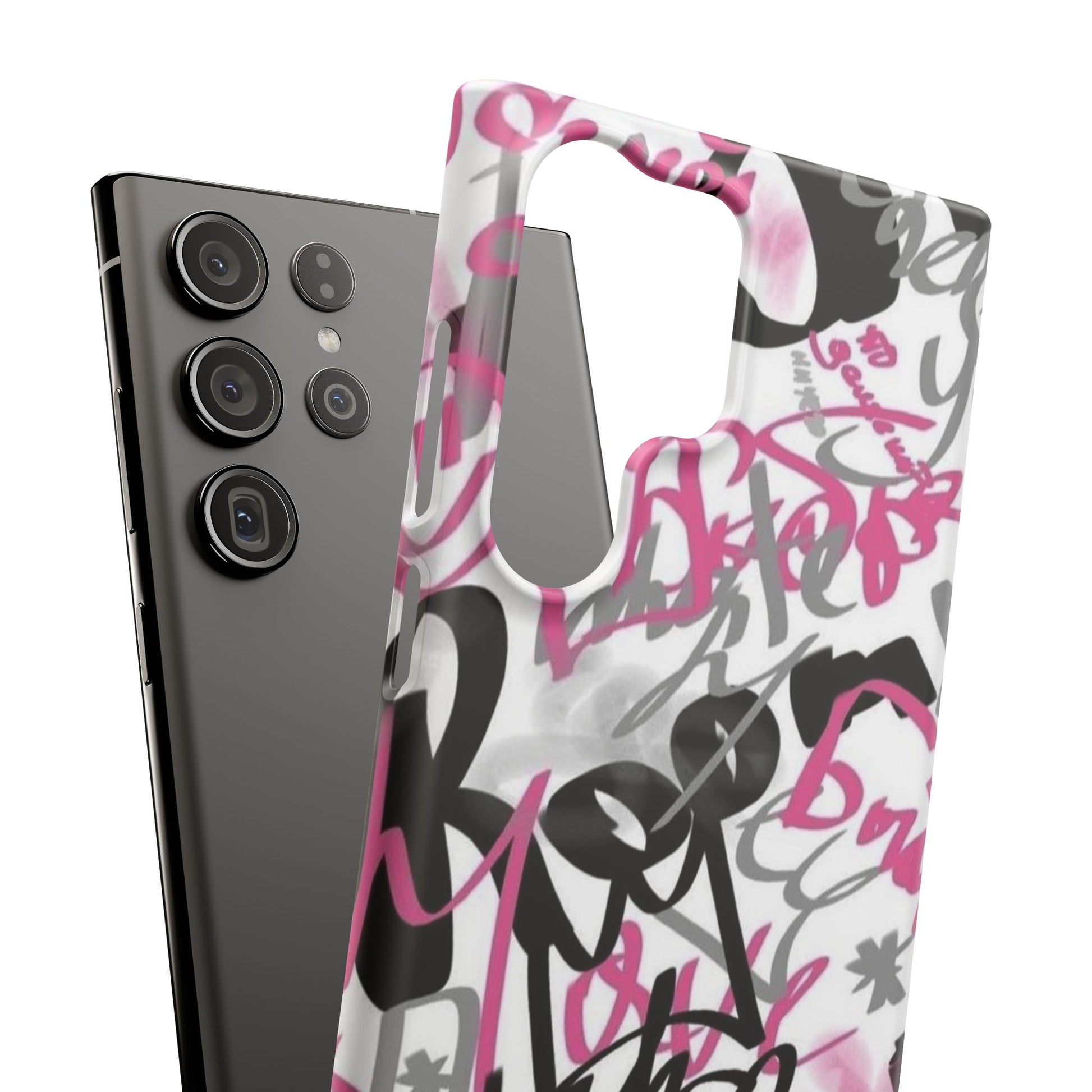Trendy Graffiti Snap Cases for iPhone - Stylish Protection with Vibrant Art