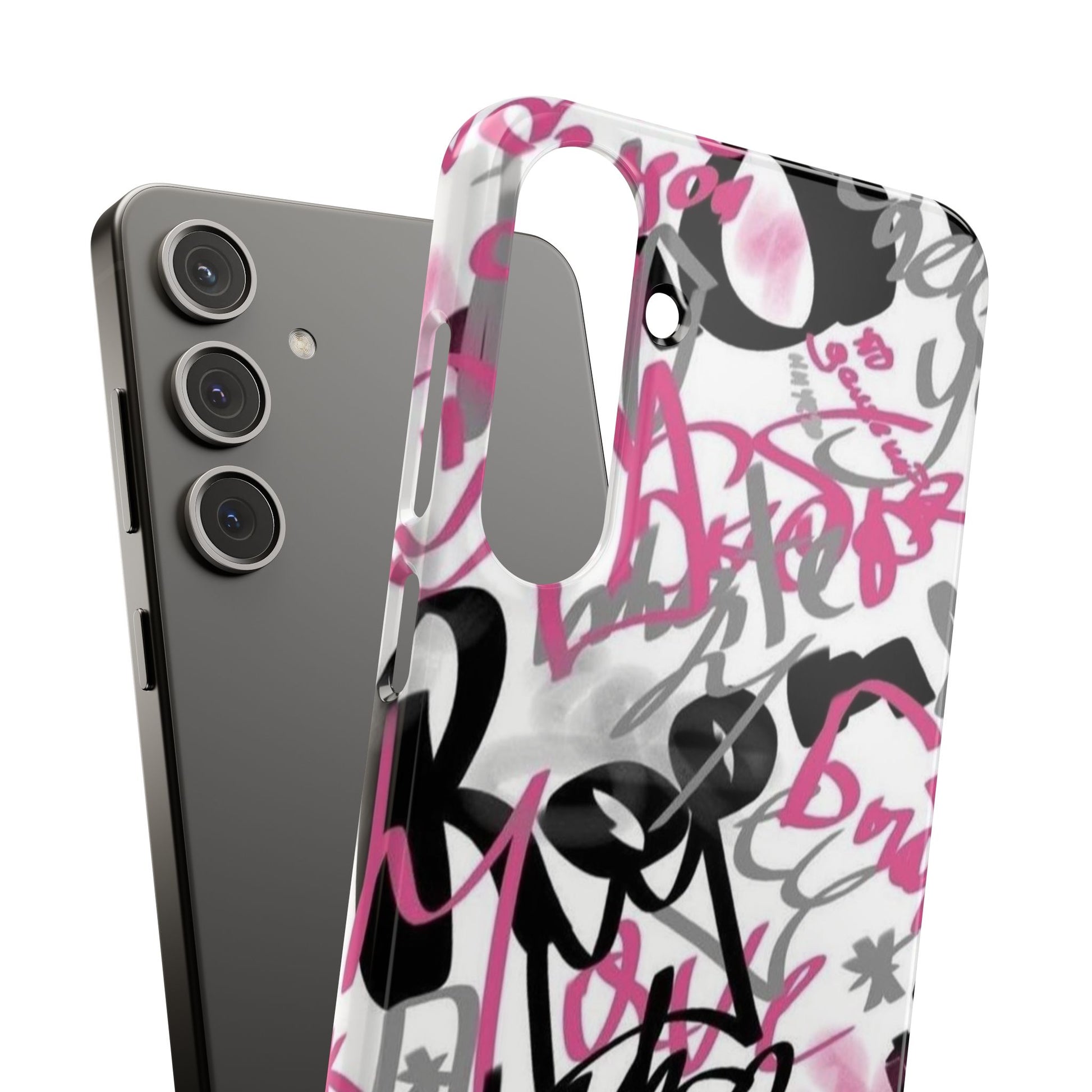 Trendy Graffiti Snap Cases for iPhone - Stylish Protection with Vibrant Art