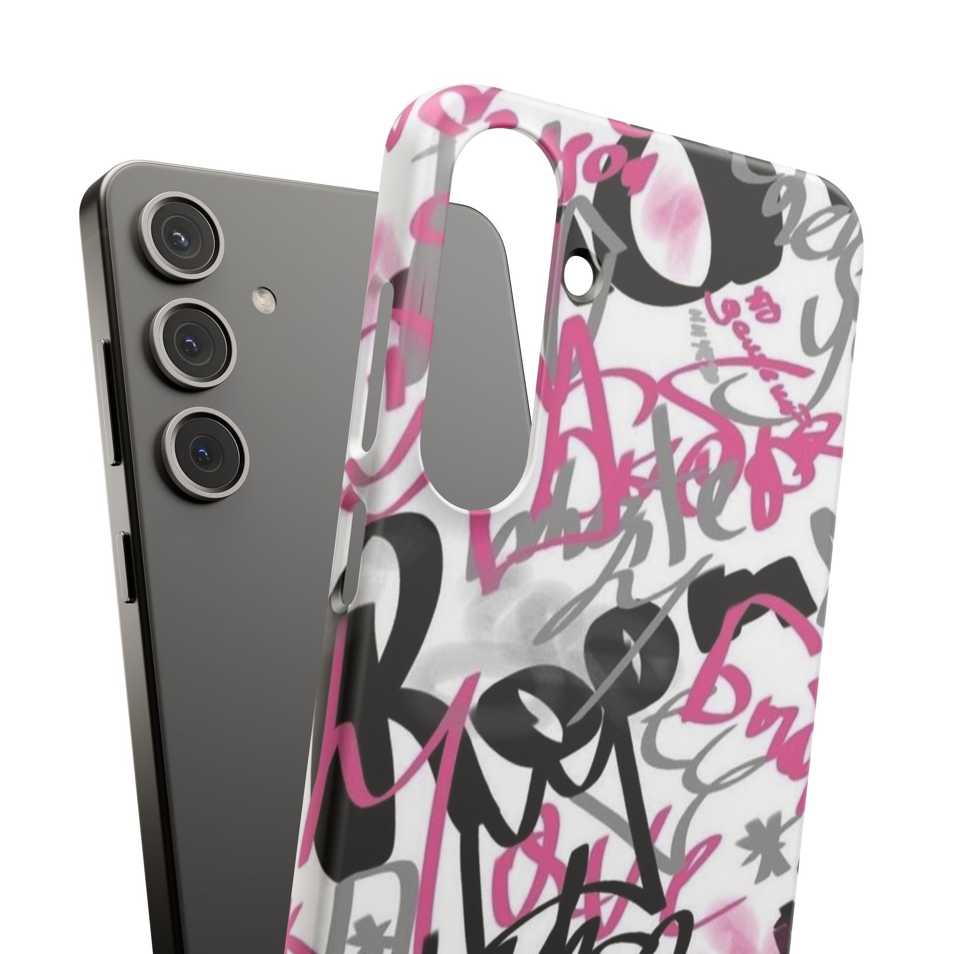 Trendy Graffiti Snap Cases for iPhone - Stylish Protection with Vibrant Art