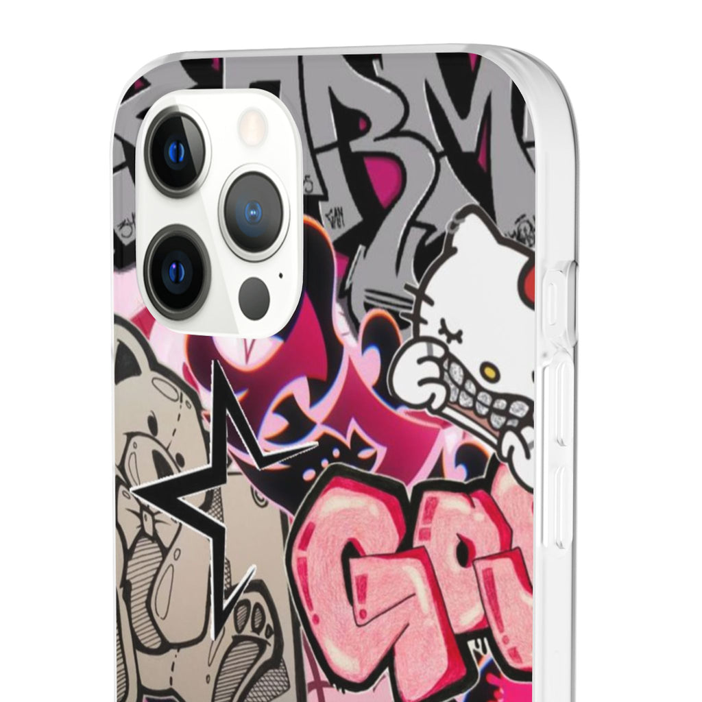 Urban Graffiti Flexi Cases - Colorful Street Art Phone Cover for Trendsetters