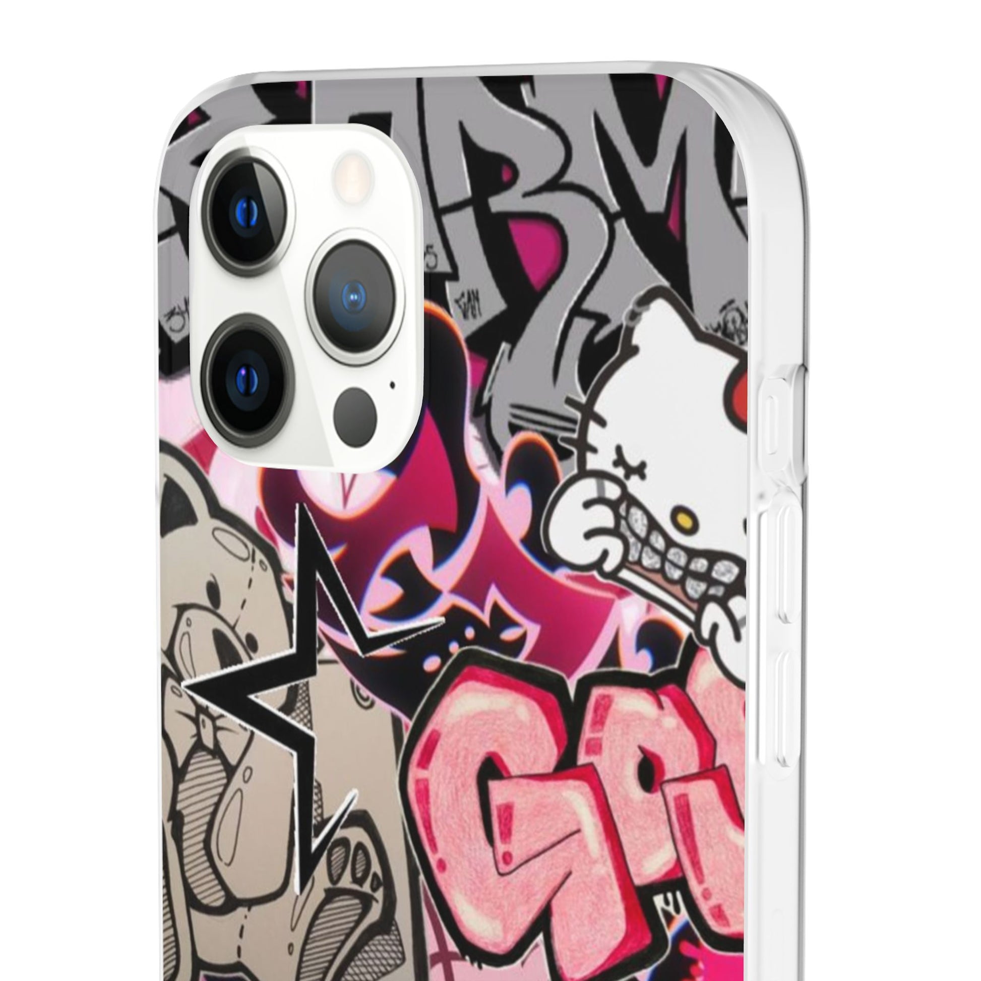 Urban Graffiti Flexi Cases - Colorful Street Art Phone Cover for Trendsetters