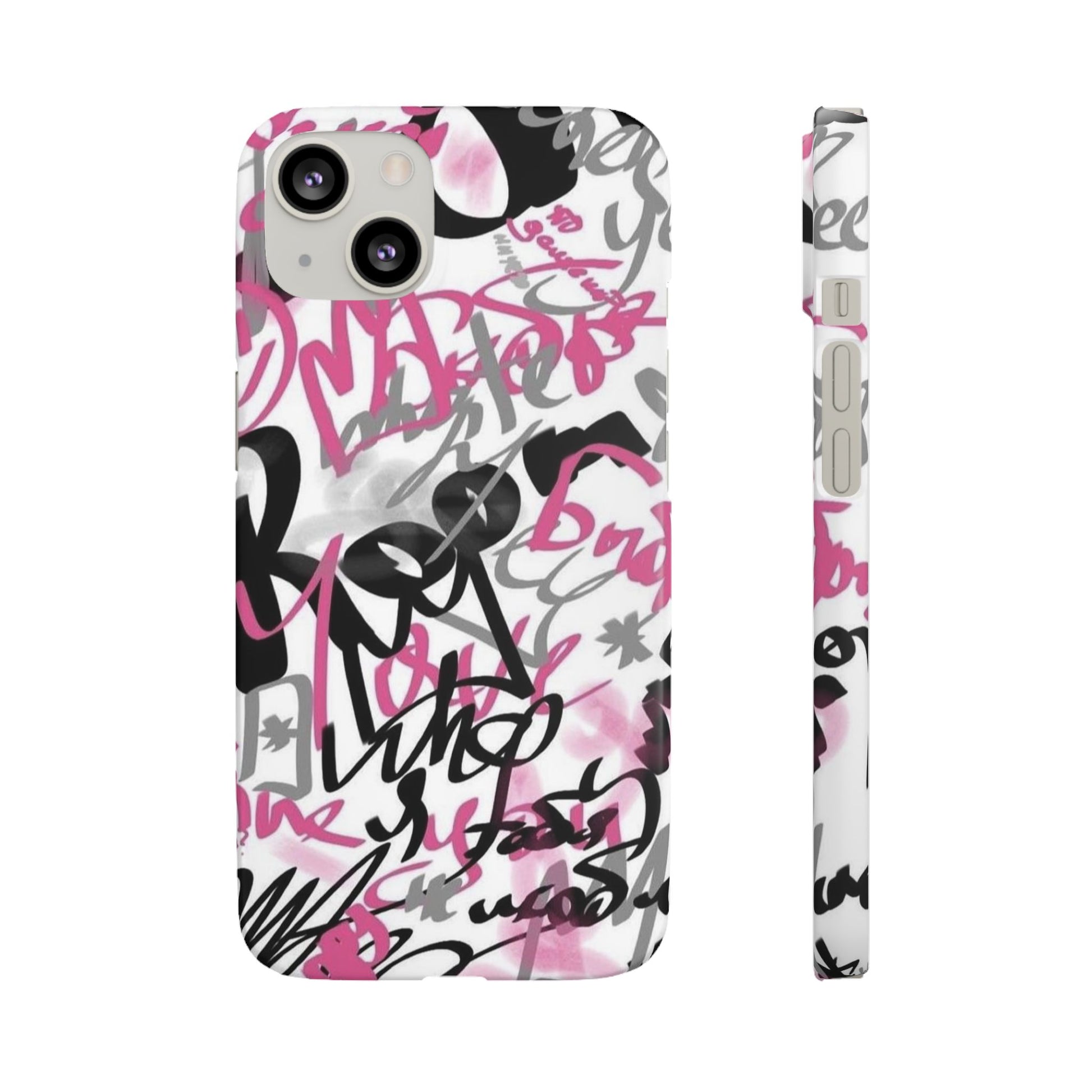 Trendy Graffiti Snap Cases for iPhone - Stylish Protection with Vibrant Art