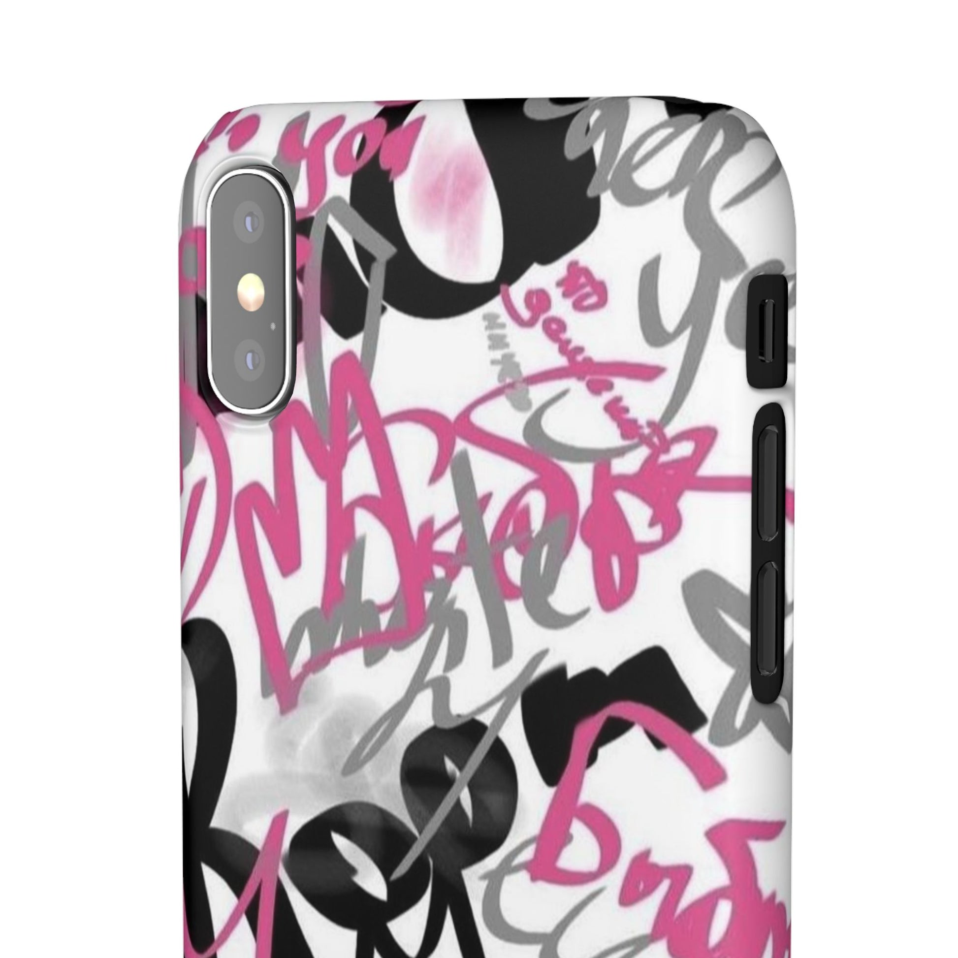 Trendy Graffiti Snap Cases for iPhone - Stylish Protection with Vibrant Art