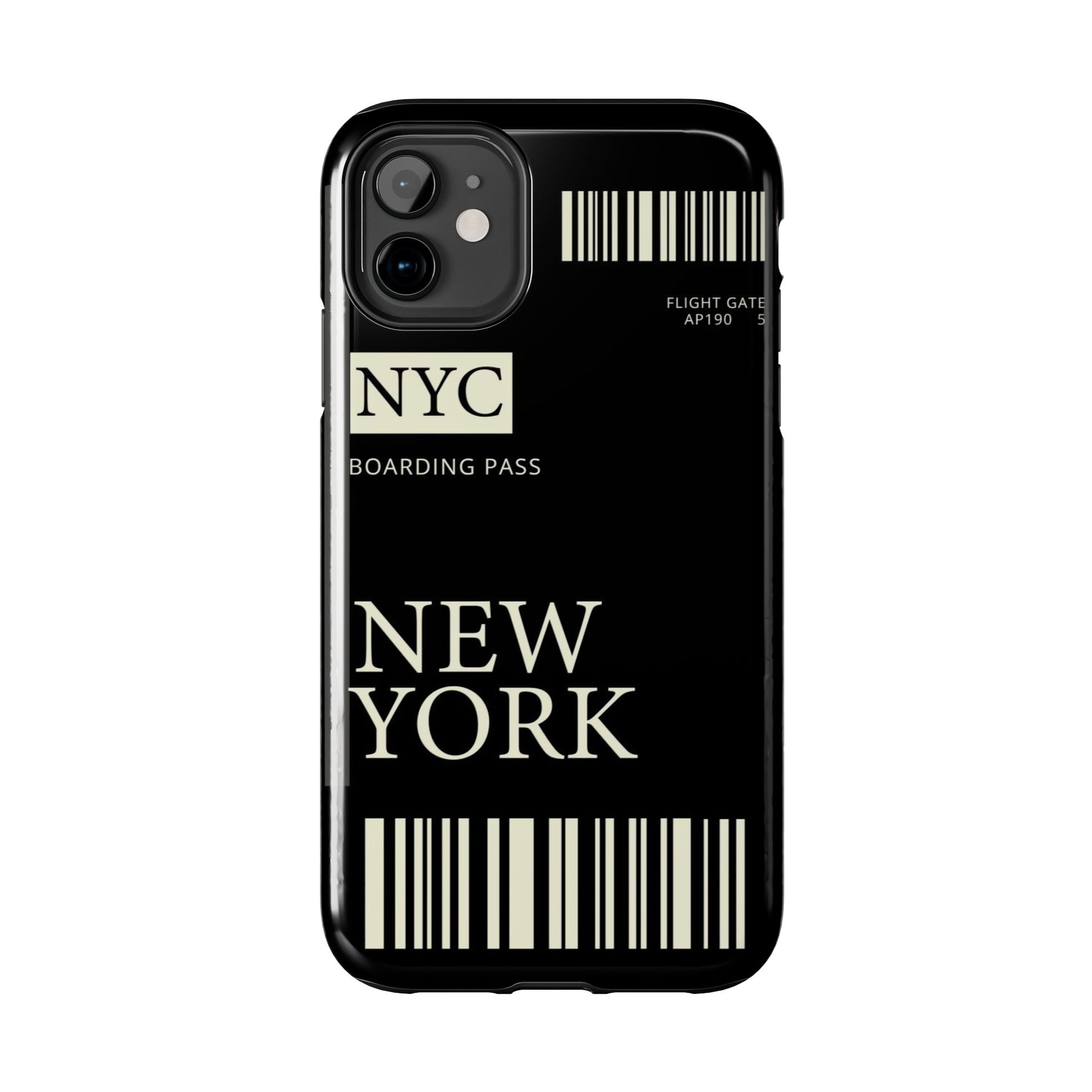 NYC Boarding Pass Phone Case – Tough Protective Cover for Travelers