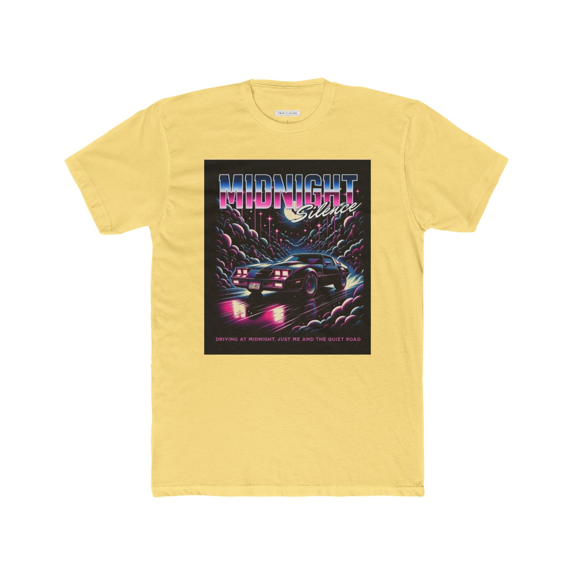 Retro Midnight Cruise Women Cotton Crew Tee