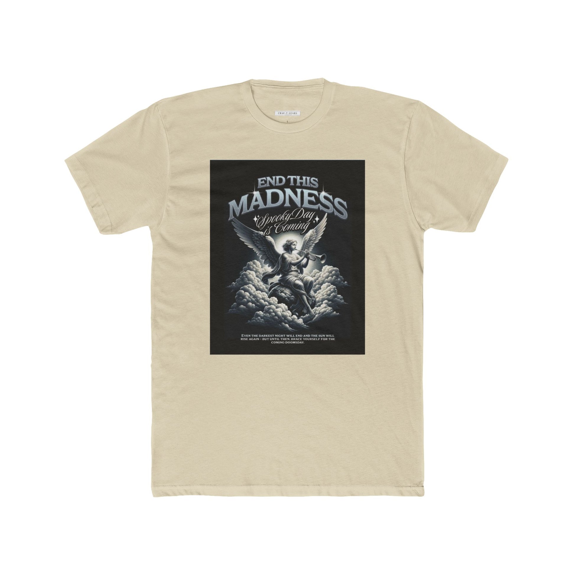 End This Madness Male Cotton Crew Tee - Graphic T-Shirt for Casual Wear