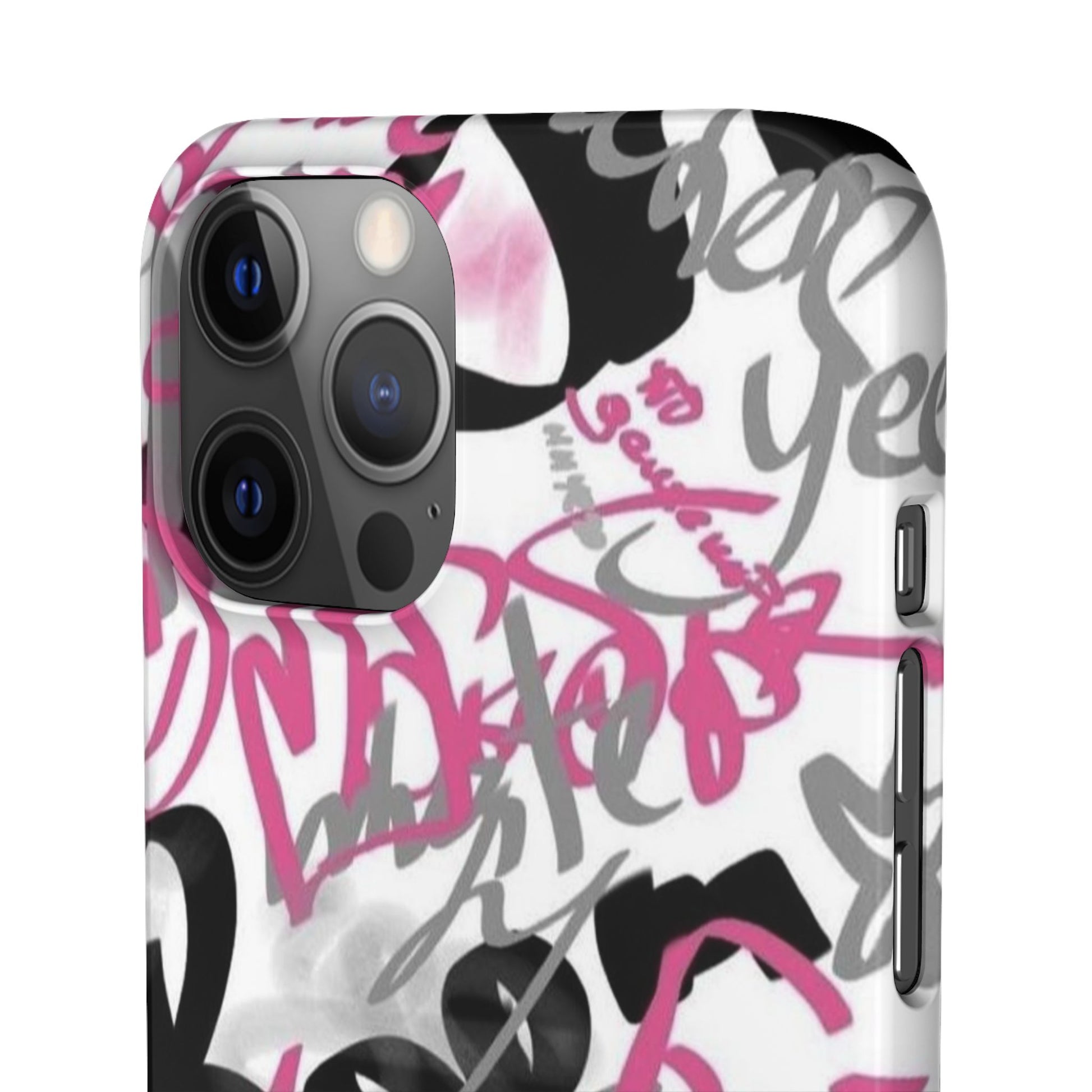 Trendy Graffiti Snap Cases for iPhone - Stylish Protection with Vibrant Art