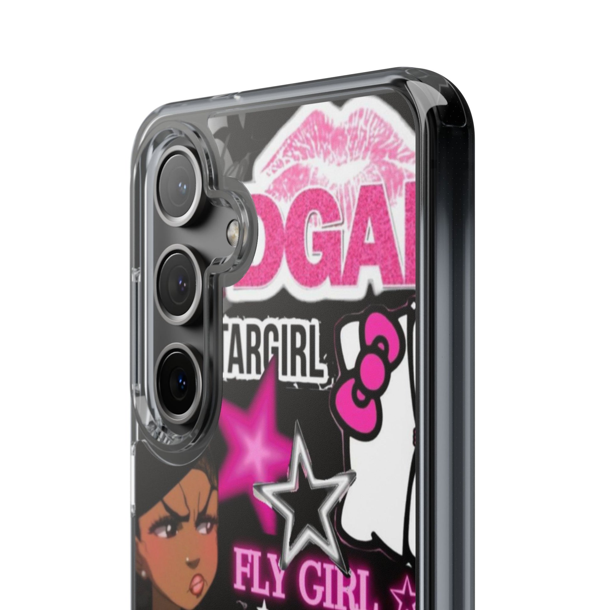 Trendy Clear Phone Case - Bold & Playful Design for Style Lovers