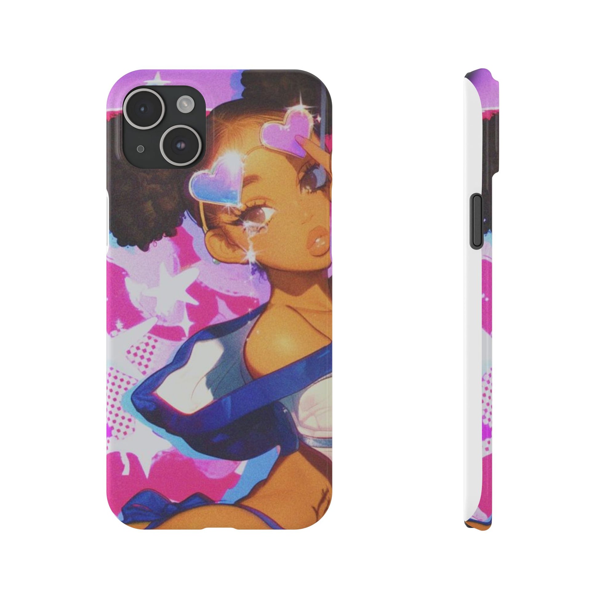 Colorful Anime Slim Phone Cases | Cute Phone Cover, Kawaii Aesthetic, Cartoon Girl, Gifts for Her, Trendy Accessory