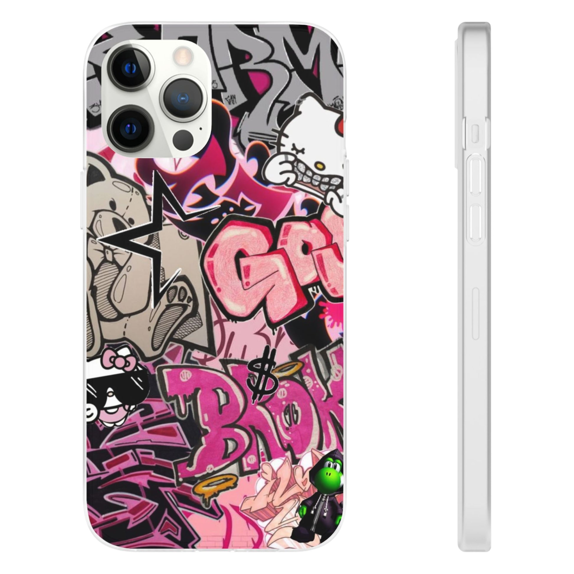 Urban Graffiti Flexi Cases - Colorful Street Art Phone Cover for Trendsetters