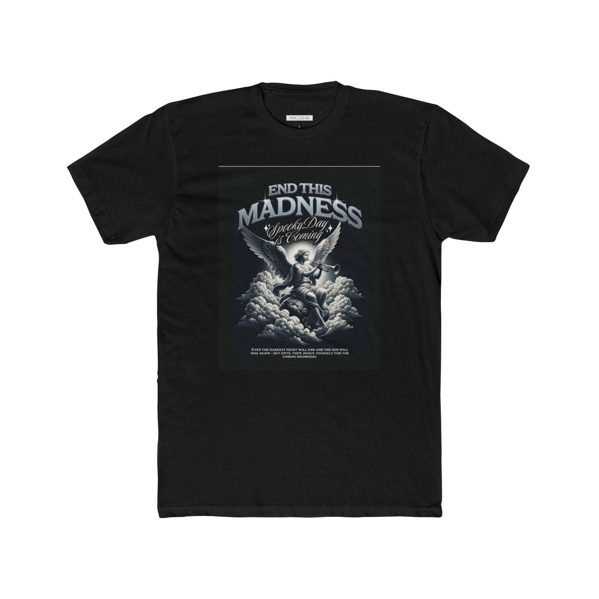 End This Madness Male Cotton Crew Tee - Graphic T-Shirt for Casual Wear