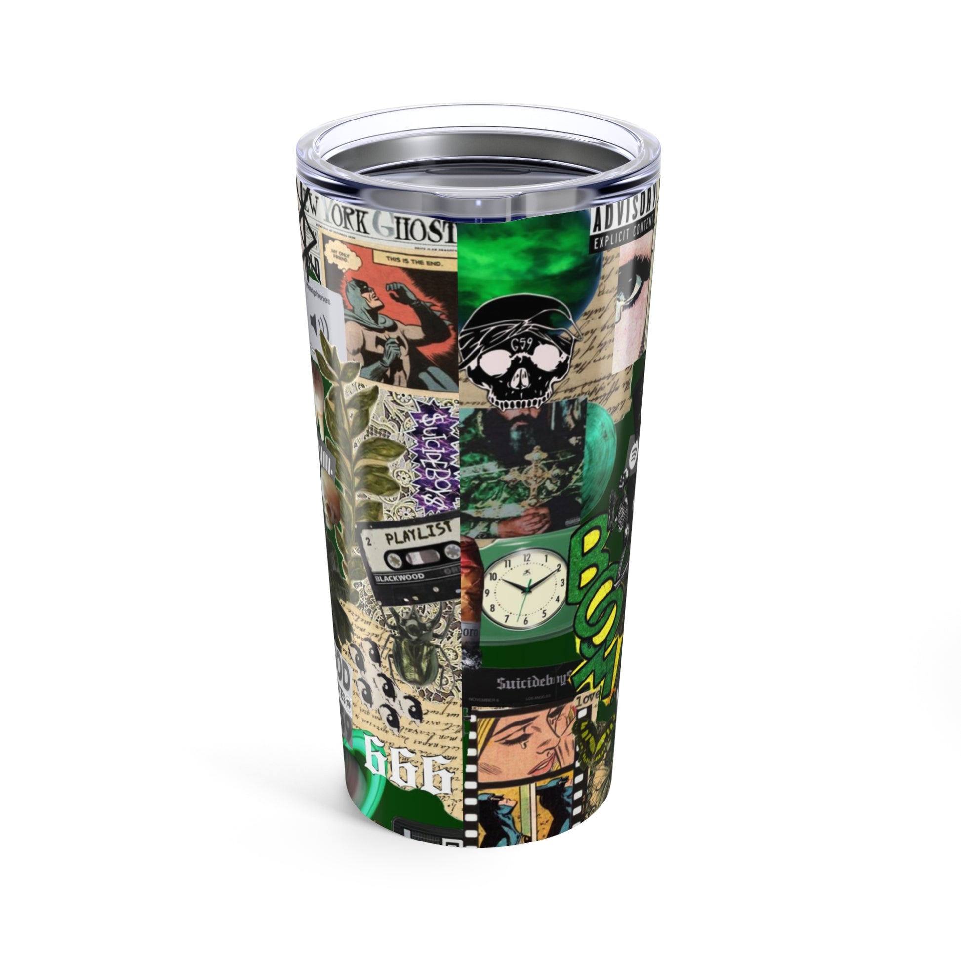 Vintage Vibes 20oz Tumbler - Retro Art Collage Drinkware