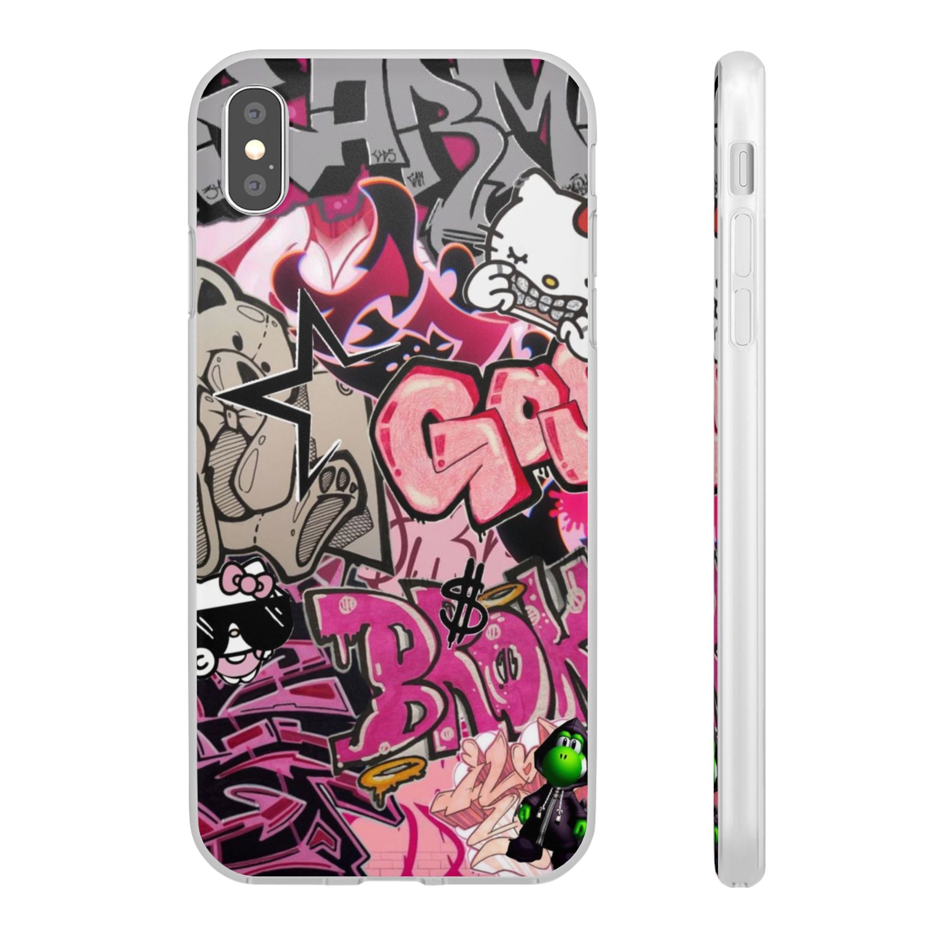 Urban Graffiti Flexi Cases - Colorful Street Art Phone Cover for Trendsetters