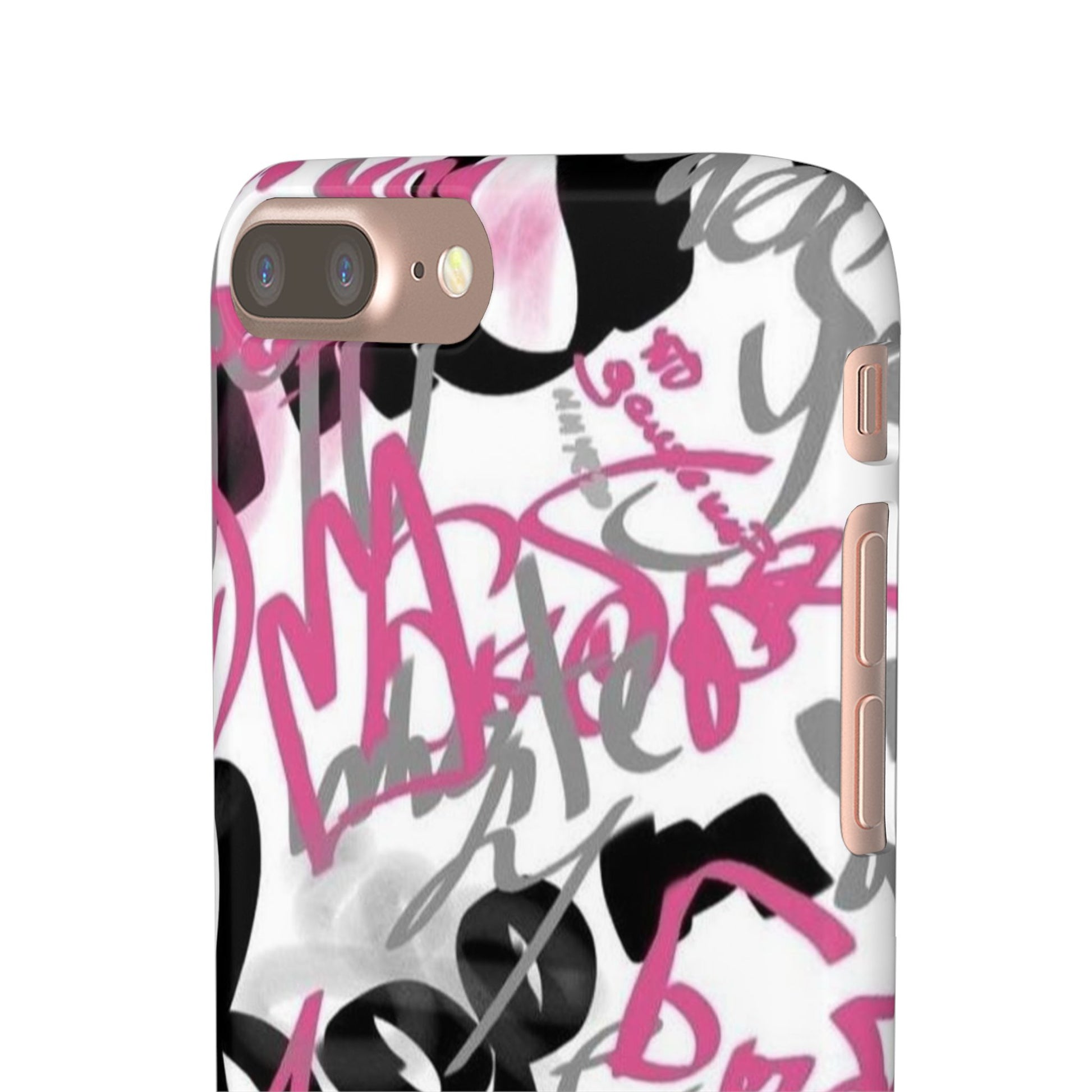 Trendy Graffiti Snap Cases for iPhone - Stylish Protection with Vibrant Art