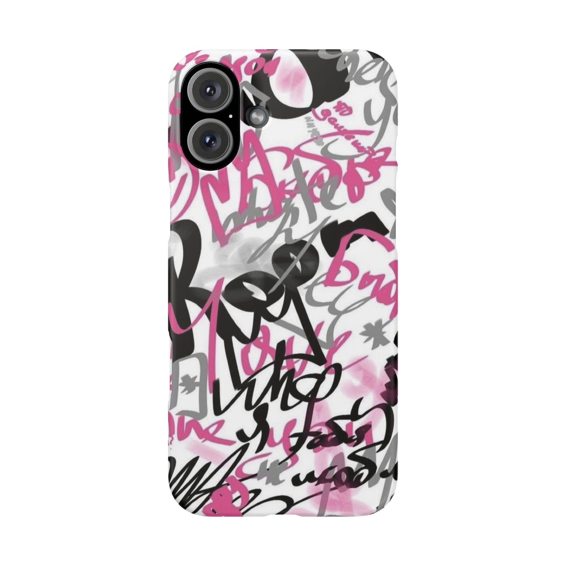Trendy Graffiti Snap Cases for iPhone - Stylish Protection with Vibrant Art