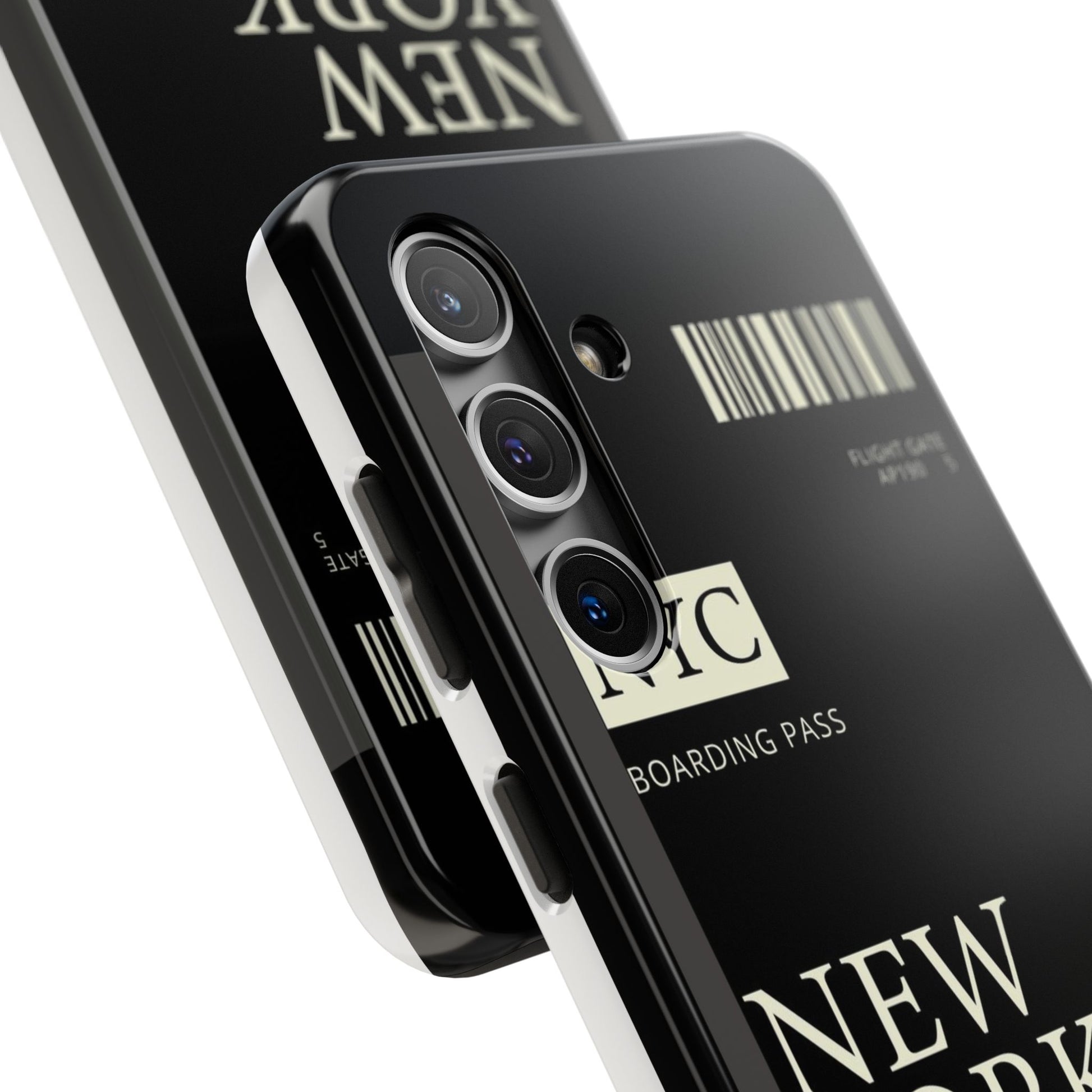 NYC Boarding Pass Phone Case – Tough Protective Cover for Travelers
