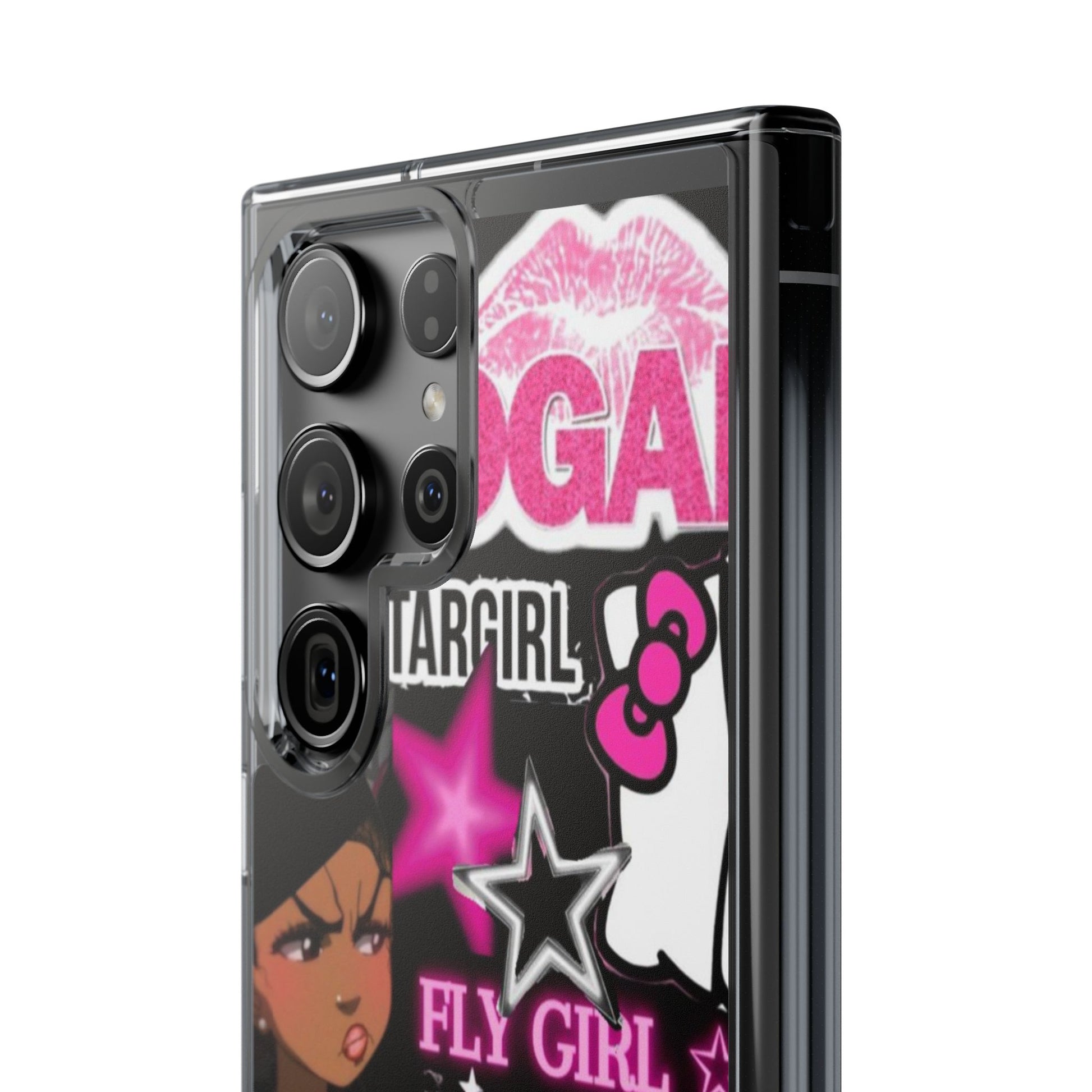 Trendy Clear Phone Case - Bold & Playful Design for Style Lovers