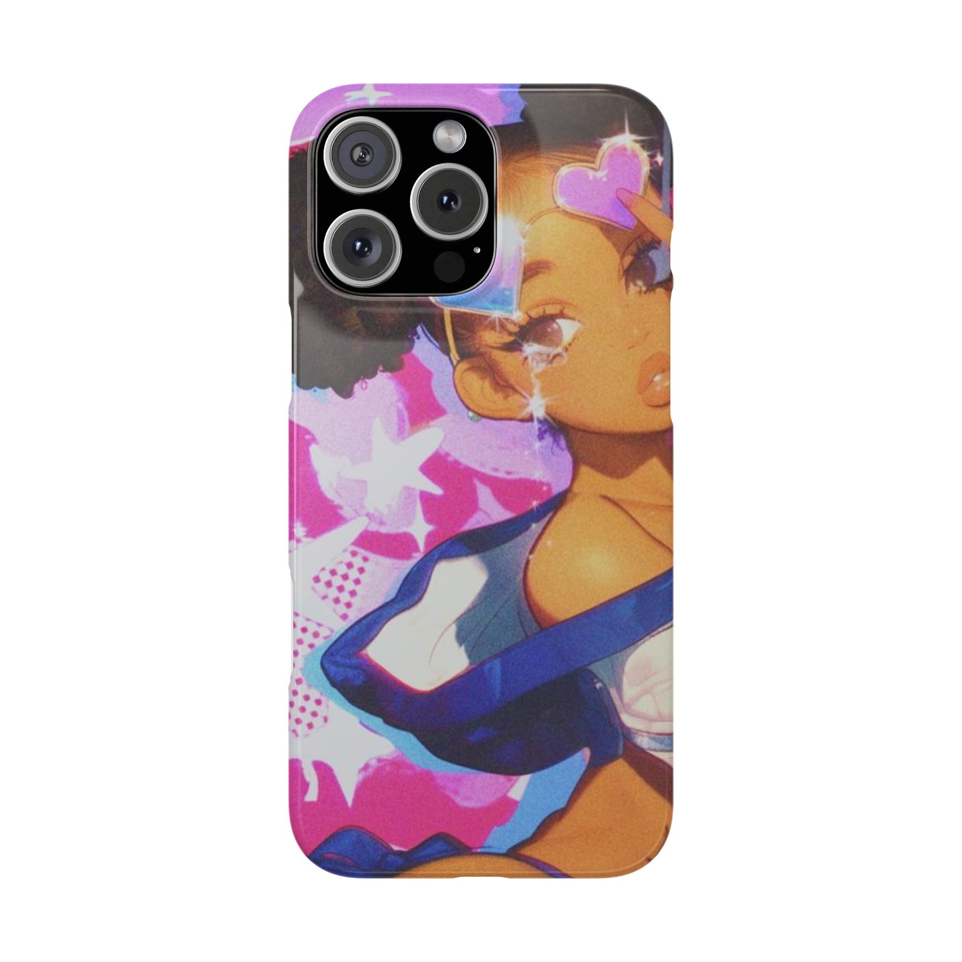 Colorful Anime Slim Phone Cases | Cute Phone Cover, Kawaii Aesthetic, Cartoon Girl, Gifts for Her, Trendy Accessory