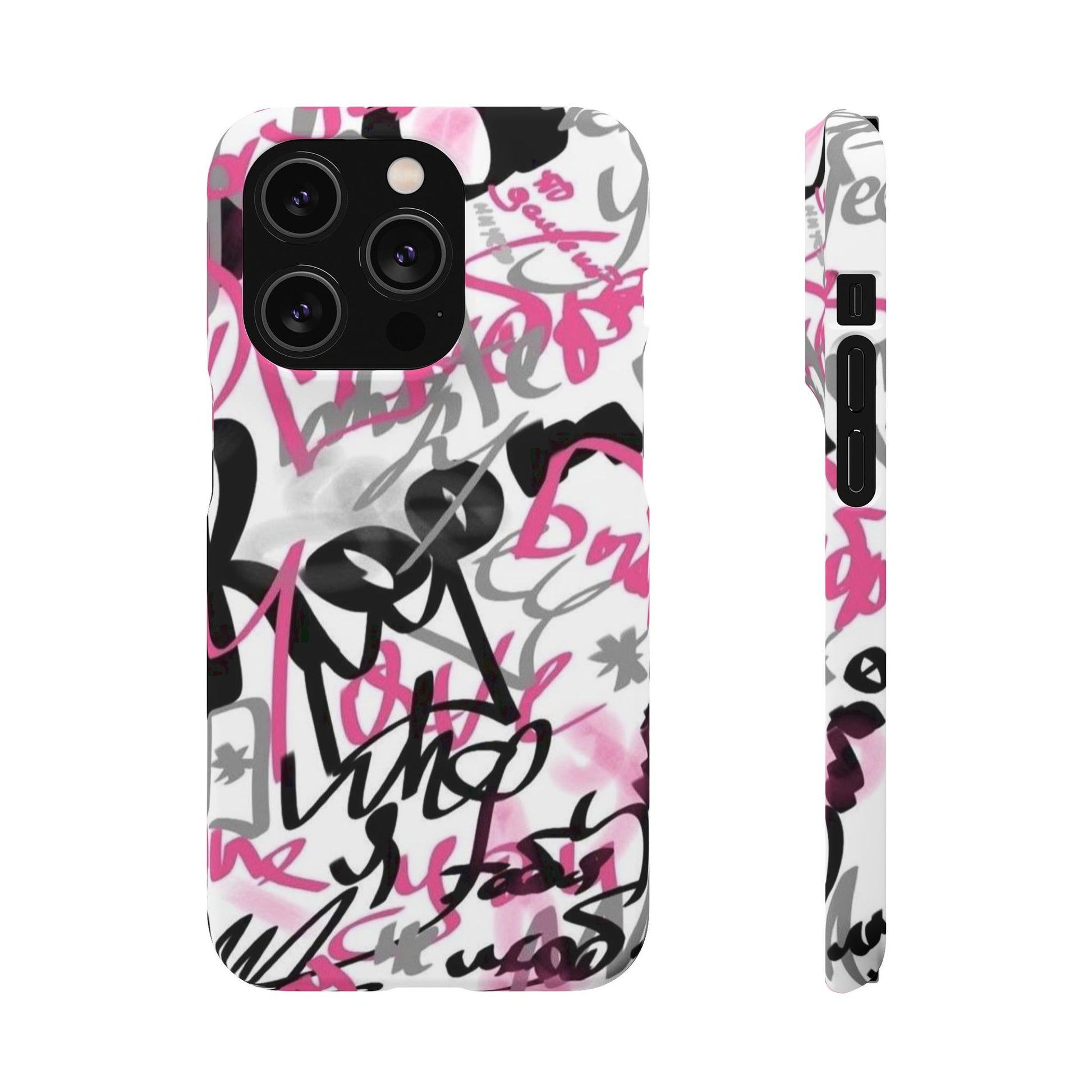 Trendy Graffiti Snap Cases for iPhone - Stylish Protection with Vibrant Art