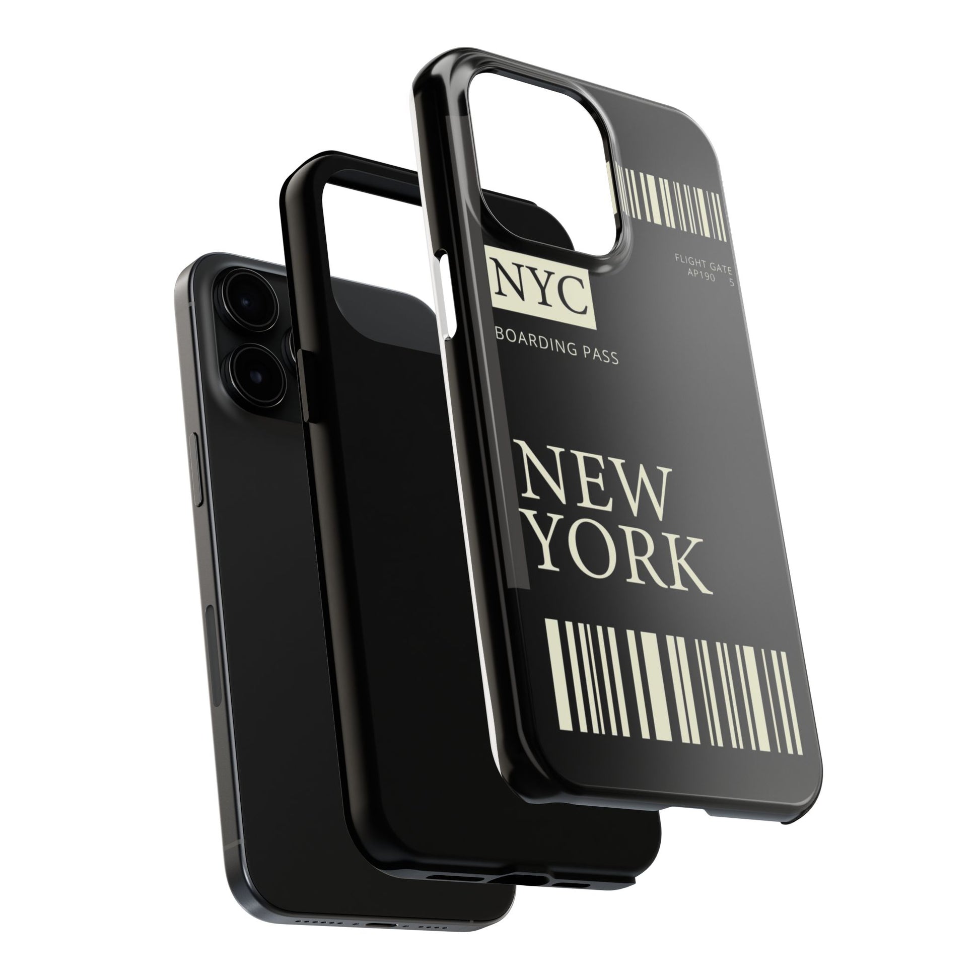 NYC Boarding Pass Phone Case – Tough Protective Cover for Travelers
