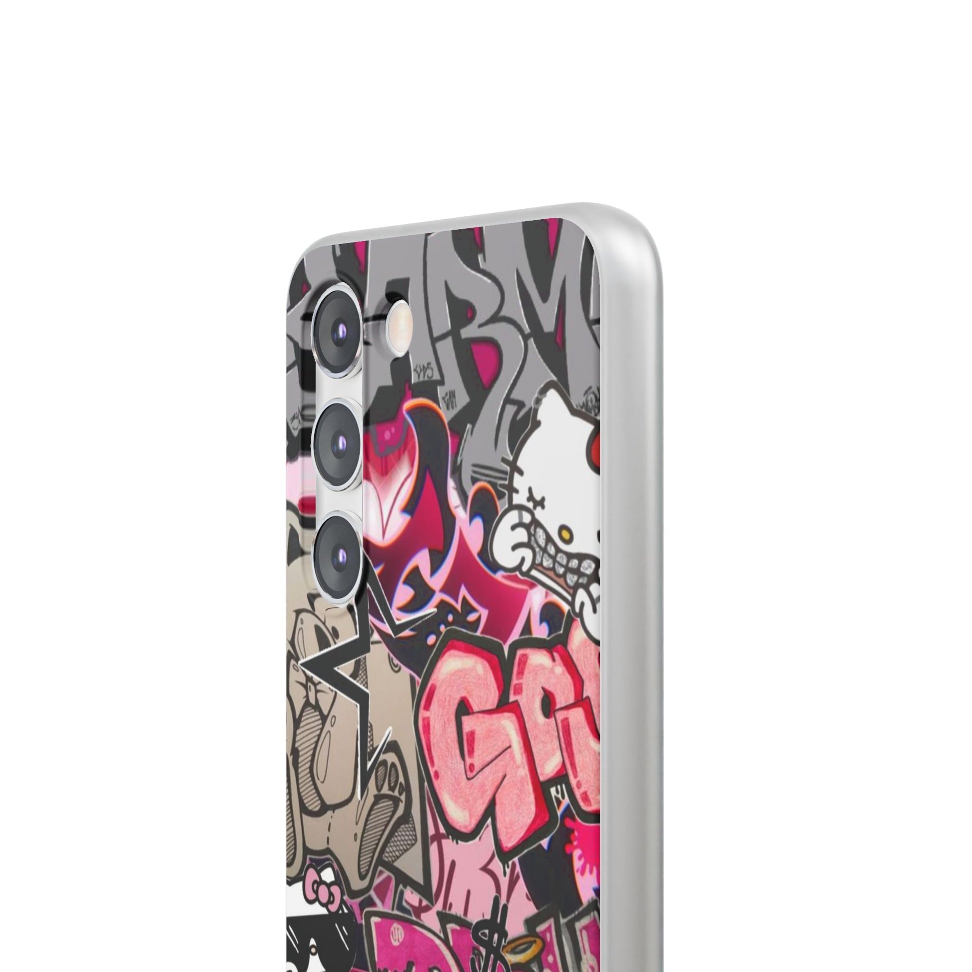 Urban Graffiti Flexi Cases - Colorful Street Art Phone Cover for Trendsetters