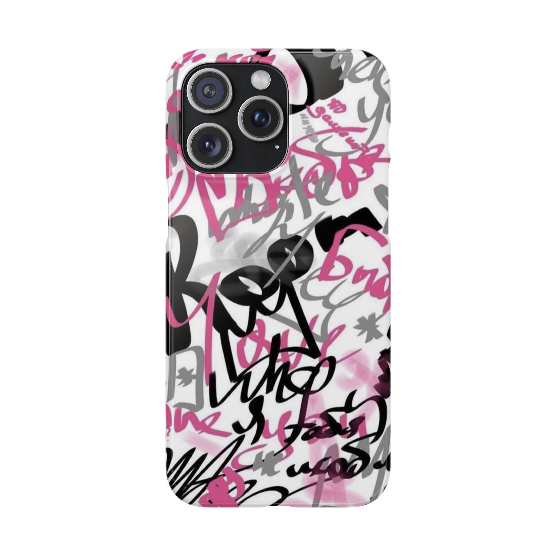 Trendy Graffiti Snap Cases for iPhone - Stylish Protection with Vibrant Art
