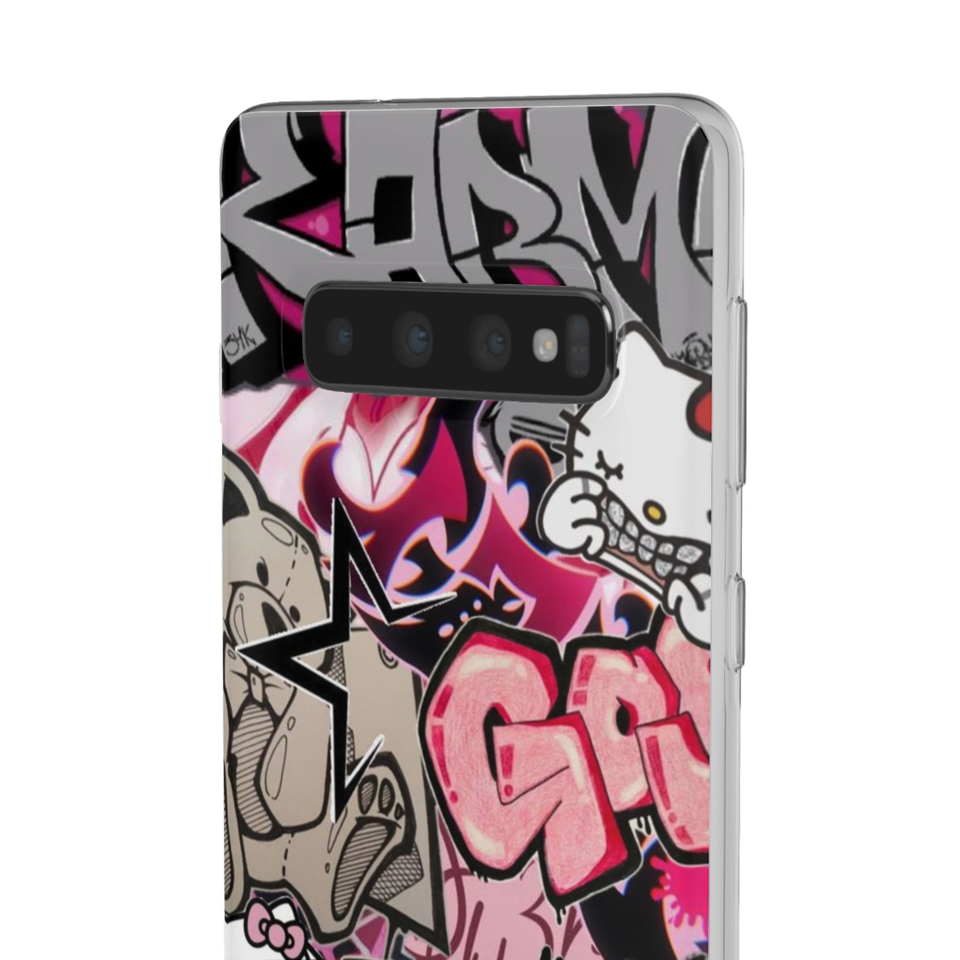 Urban Graffiti Flexi Cases - Colorful Street Art Phone Cover for Trendsetters