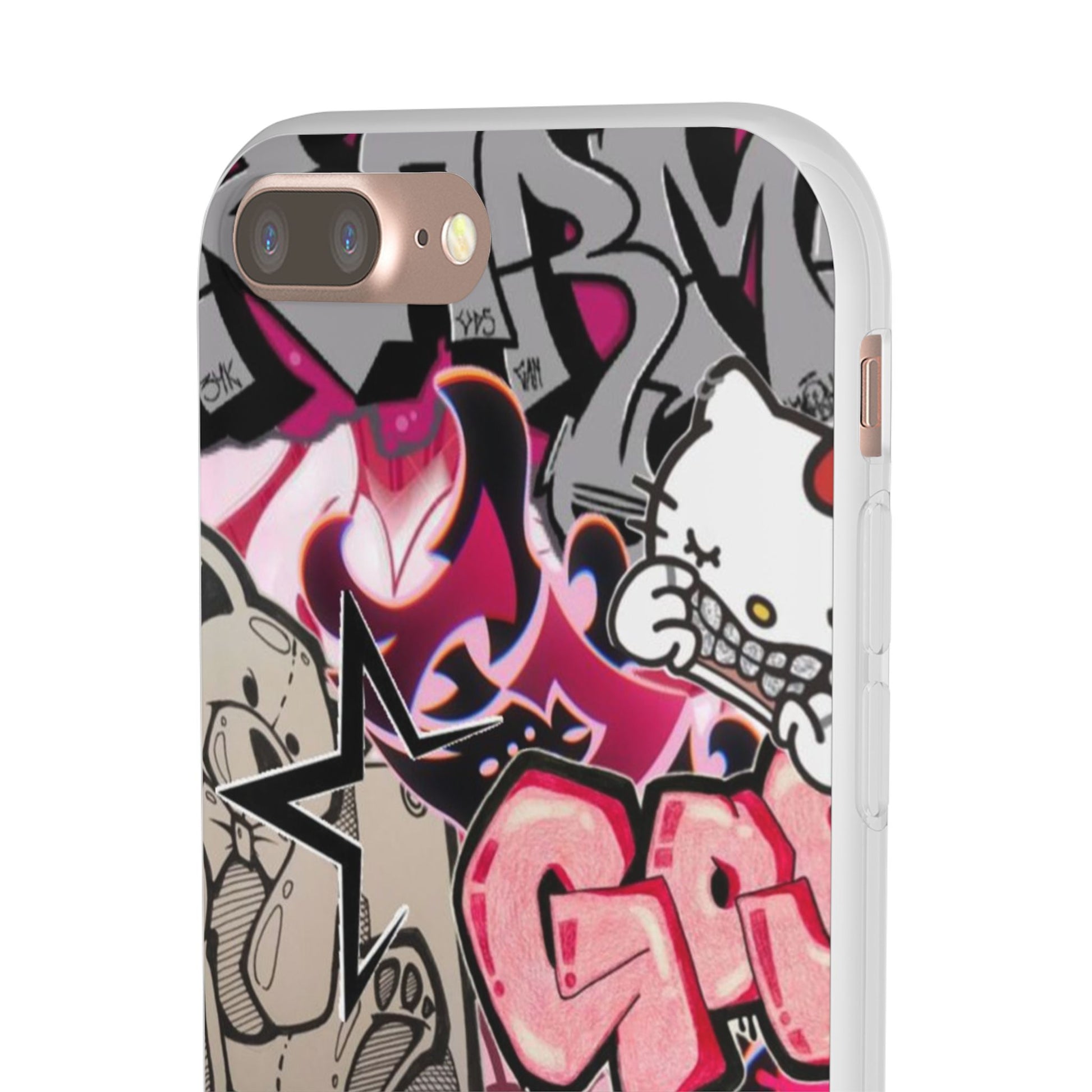 Urban Graffiti Flexi Cases - Colorful Street Art Phone Cover for Trendsetters