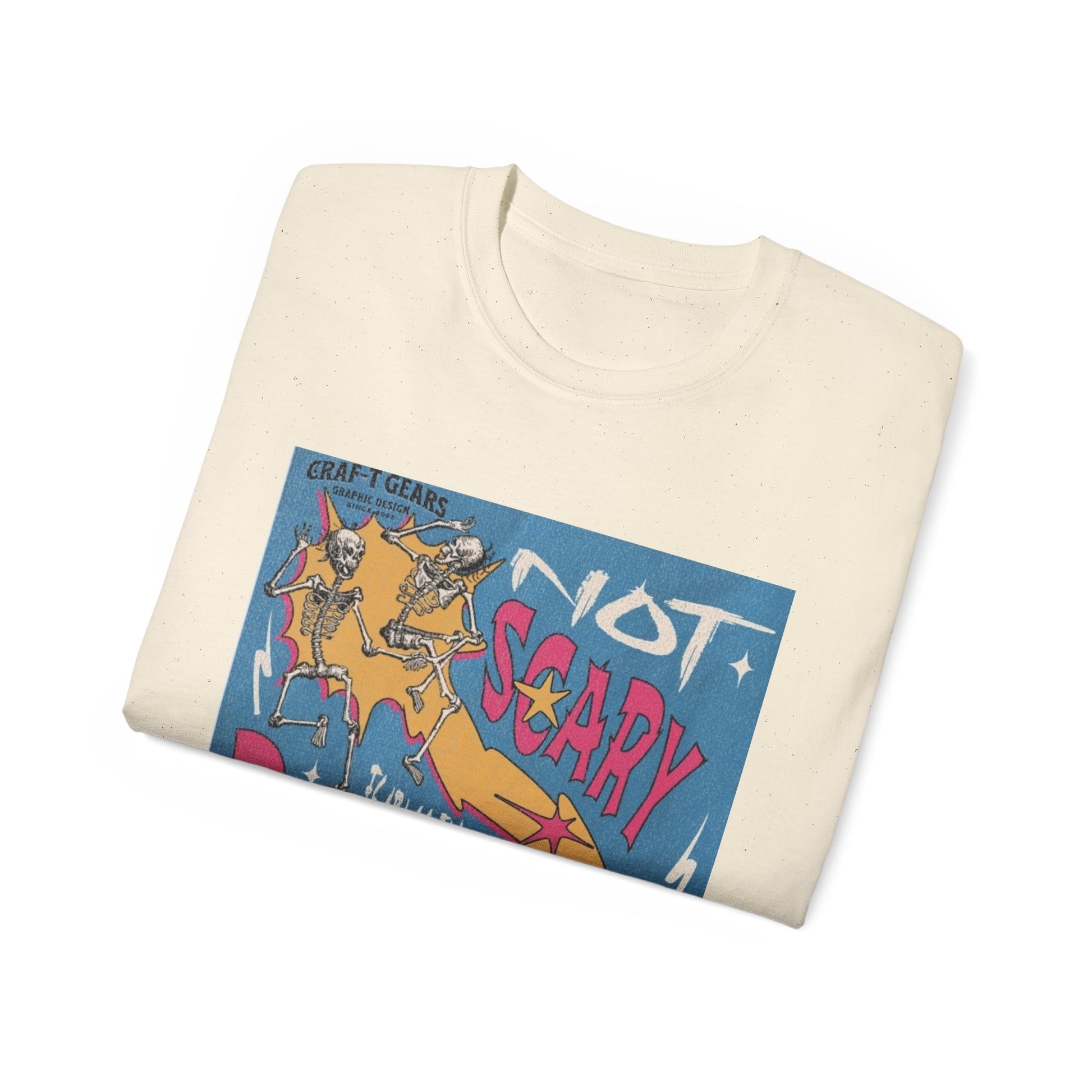 Not Scary Bones Unisex Ultra Cotton Tee - Fun Graphic T-Shirt for Halloween and Everyday Wear