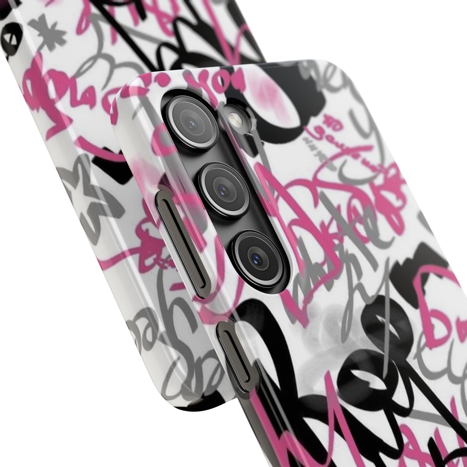 Trendy Graffiti Snap Cases for iPhone - Stylish Protection with Vibrant Art